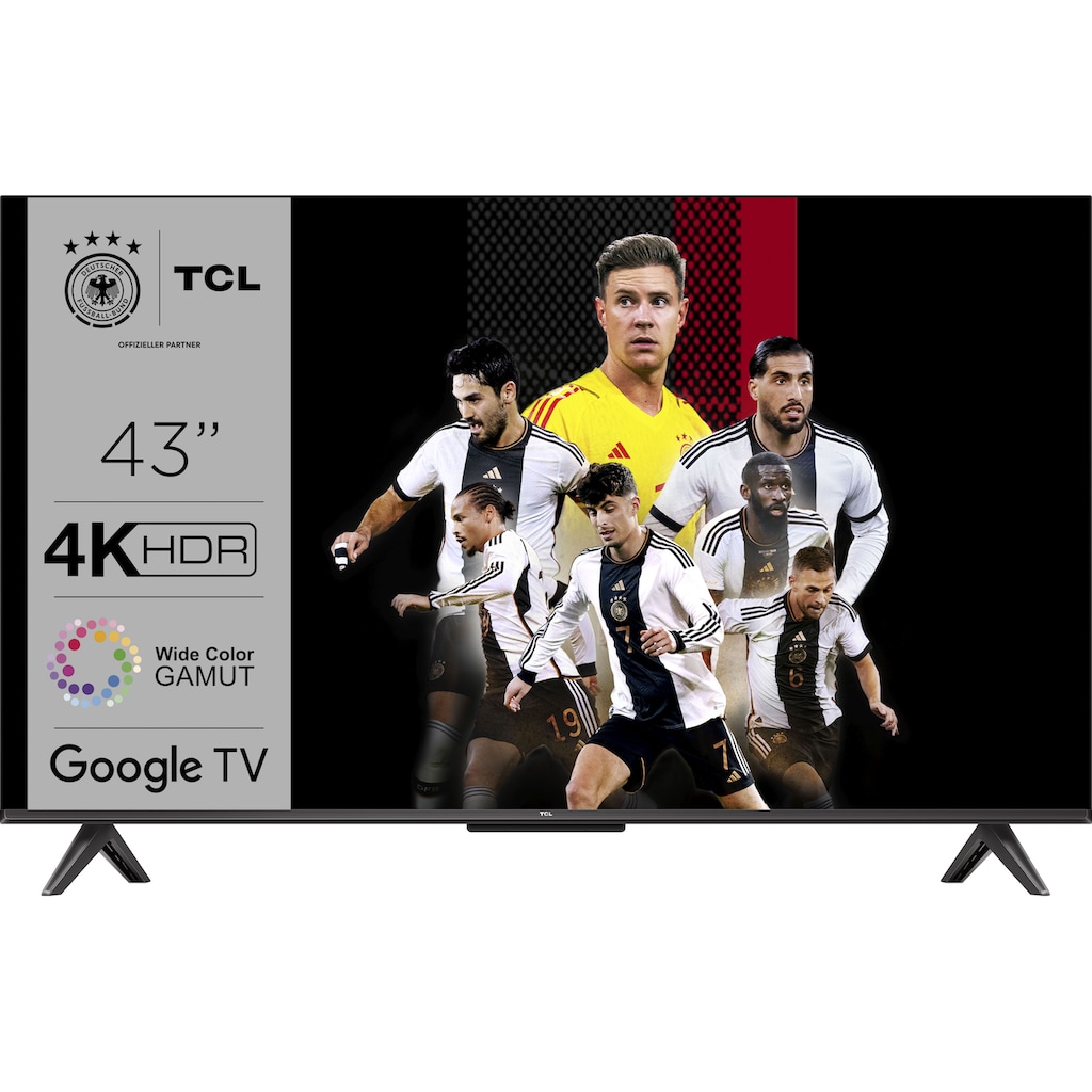 TCL LED-Fernseher »43P731X1«, 108 cm/43 Zoll, 4K Ultra HD, Smart-TV-Google TV, HDR Premium, Dolby Atmos, HDMI 2.1, Metallgehäuse