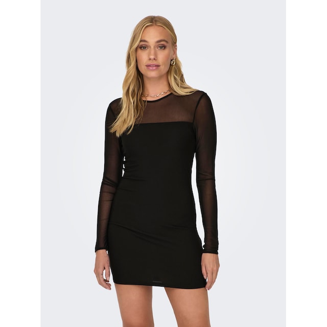 ONLY Minikleid »ONLSANSA L/S MESH MIX DRESS JRS« für kaufen | BAUR