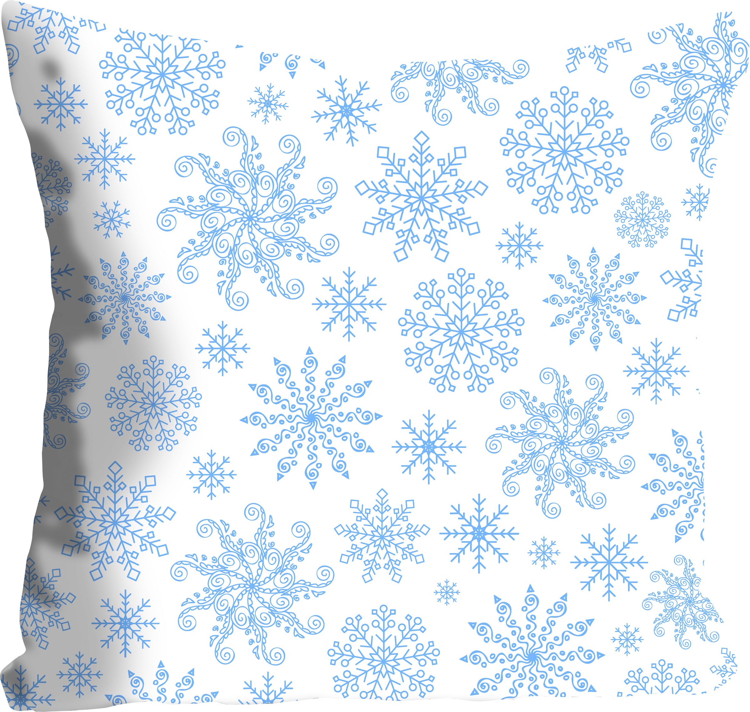 queence Dekokissen "Snow" mit zackigen Schneeflocken günstig online kaufen