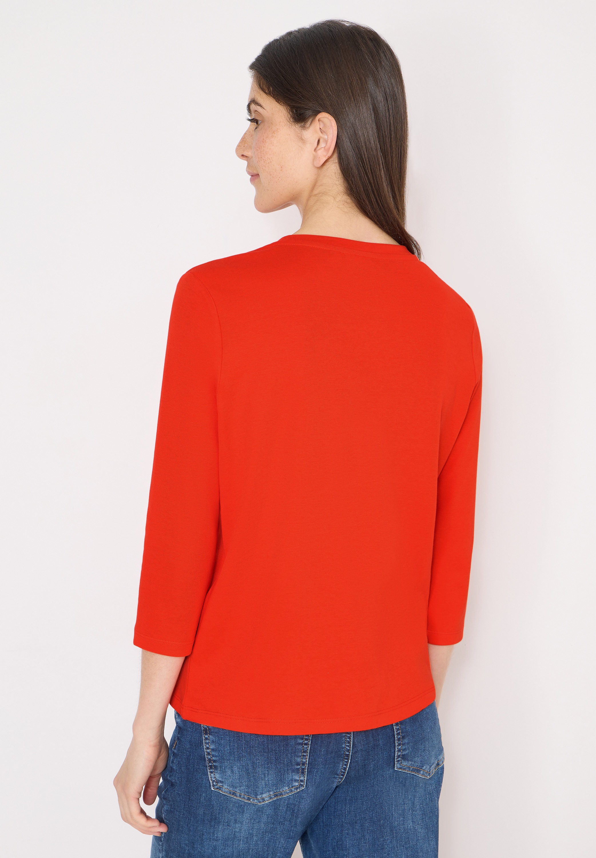 Cecil Langarmshirt aus reiner Baumwolle günstig online kaufen