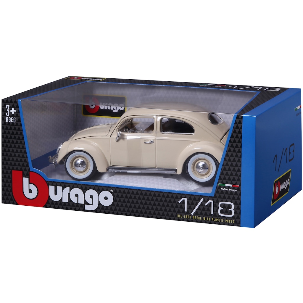 Bburago Sammlerauto »Volkswagen Käfer (1955), beige«, 1:18