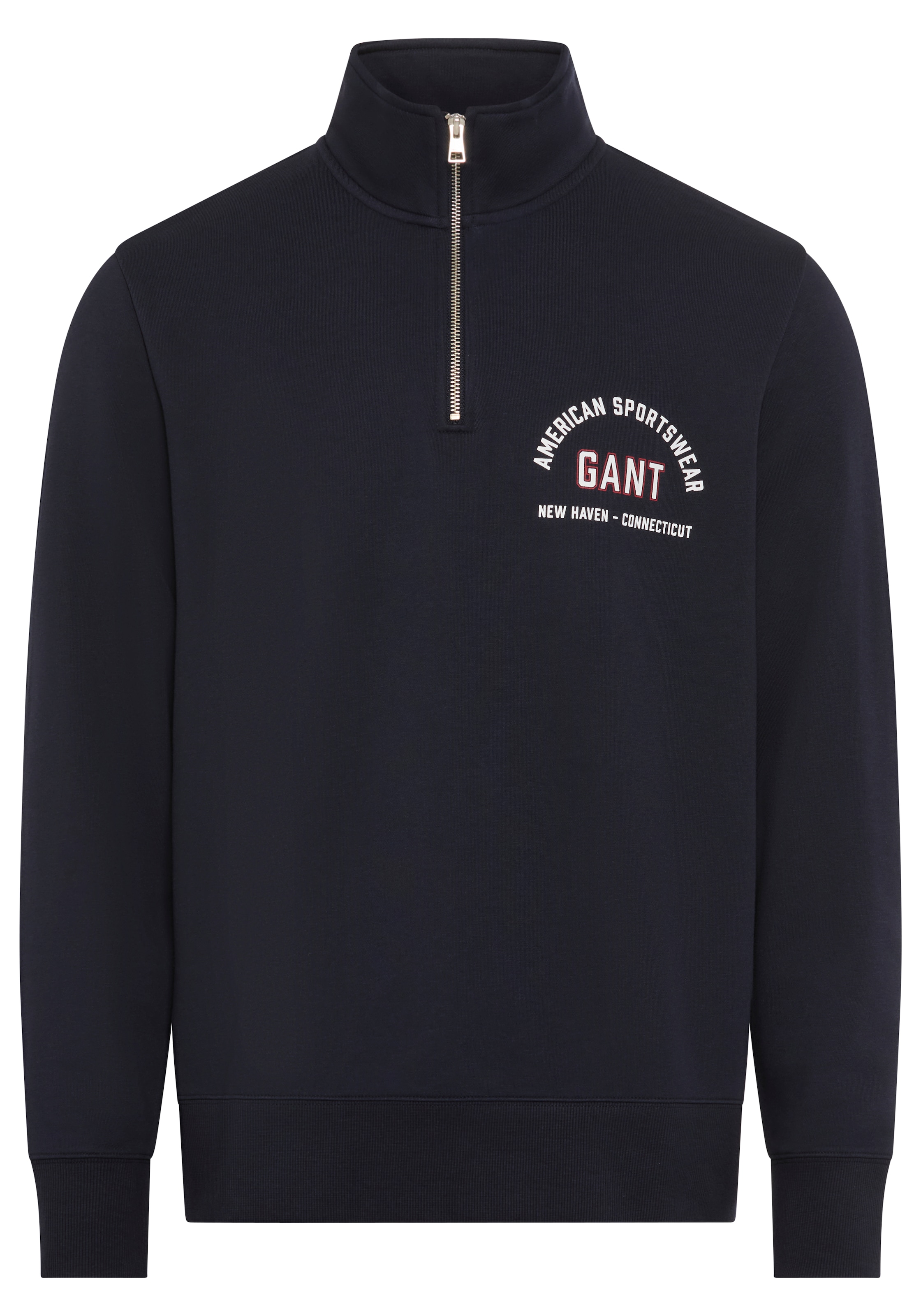 Gant Sweatshirt, Stehkragen mit Reißverschluss günstig online kaufen