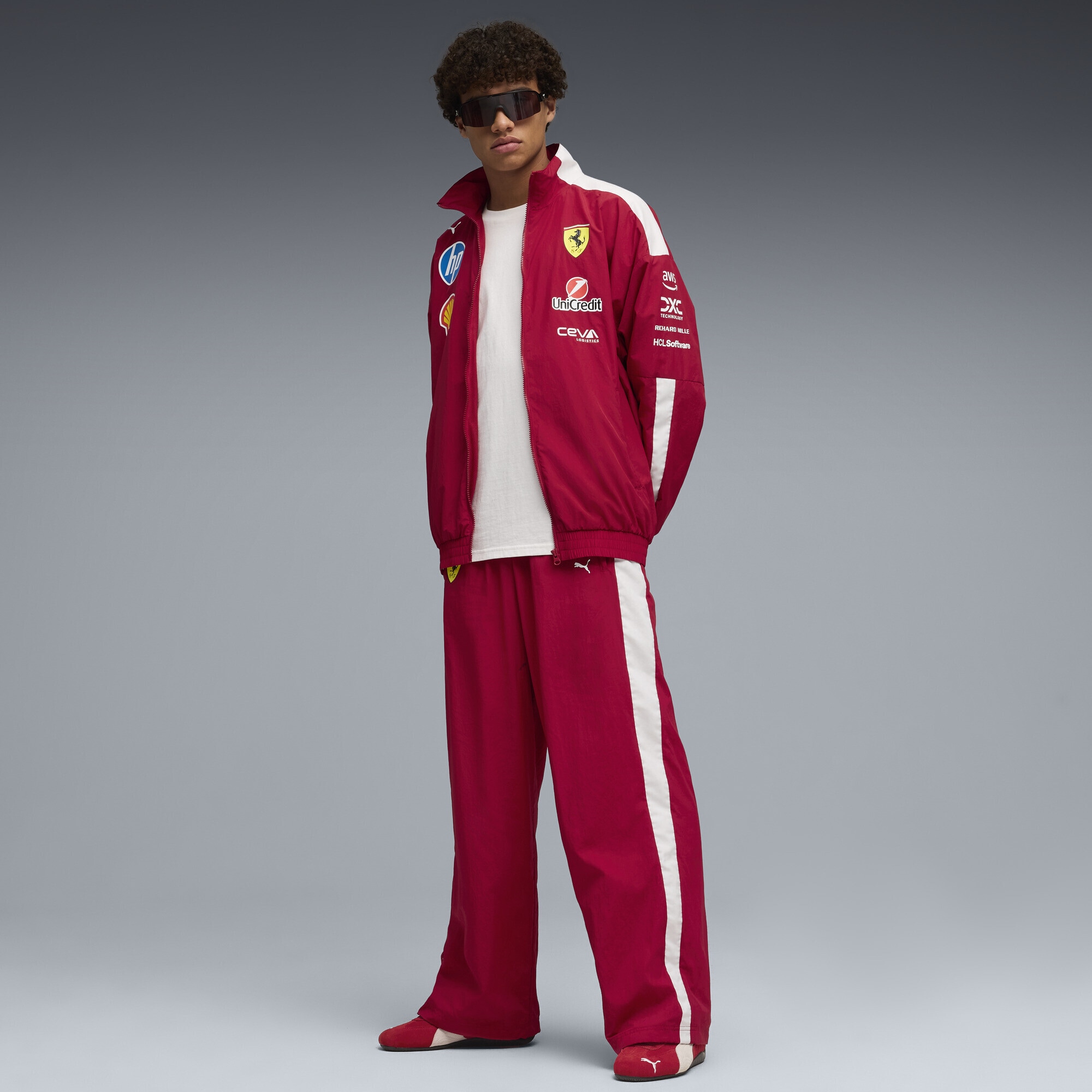 PUMA Sweatjacke »Scuderia Ferrari 2025 Drivers T7 Oversized Jacke Herren«