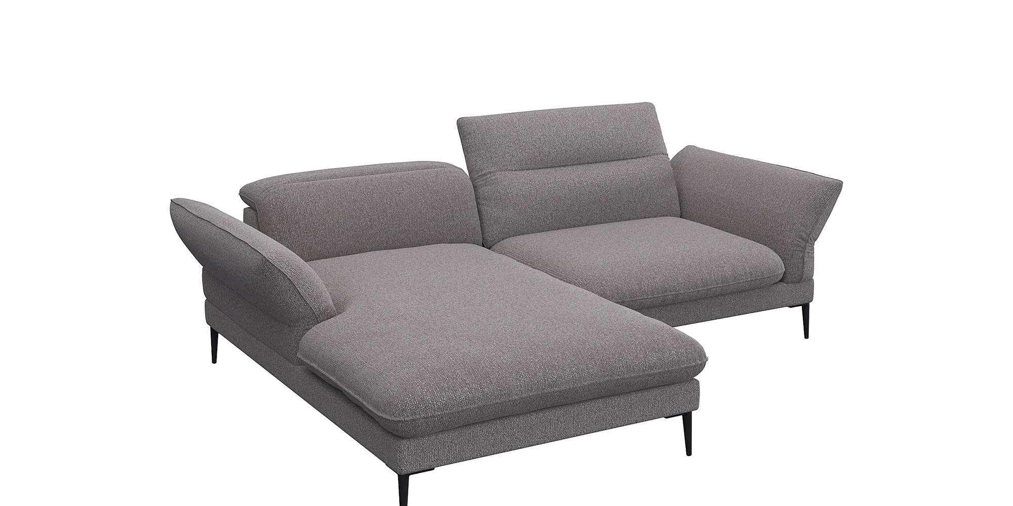 FLEXLUX Ecksofa "Salino, Funktionssofa mit Recamiere, Relaxsofa, Ecksofa", günstig online kaufen