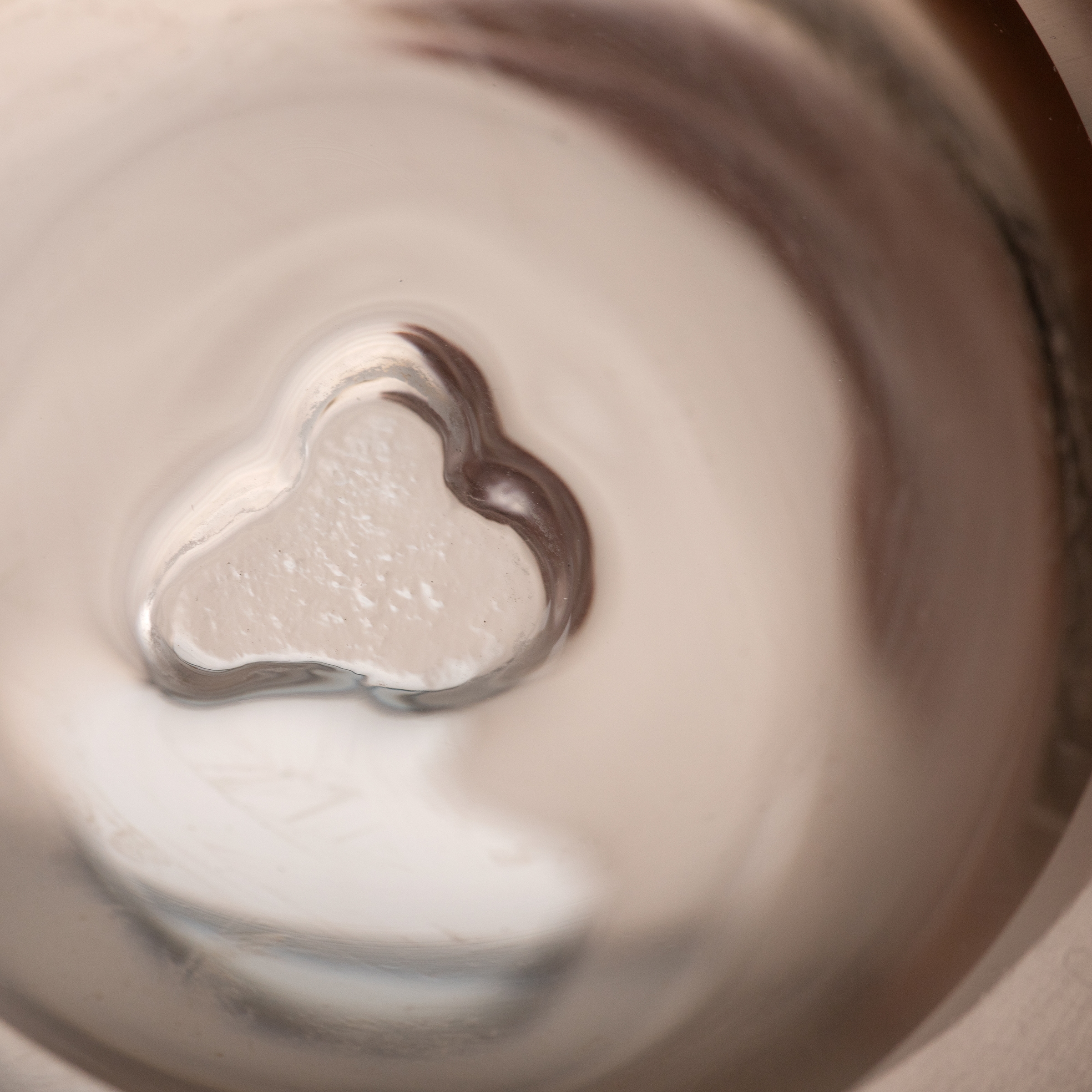 LEONARDO Tischvase »Dekovase BELLAGIO« aus Glas, beige, handgefertigt