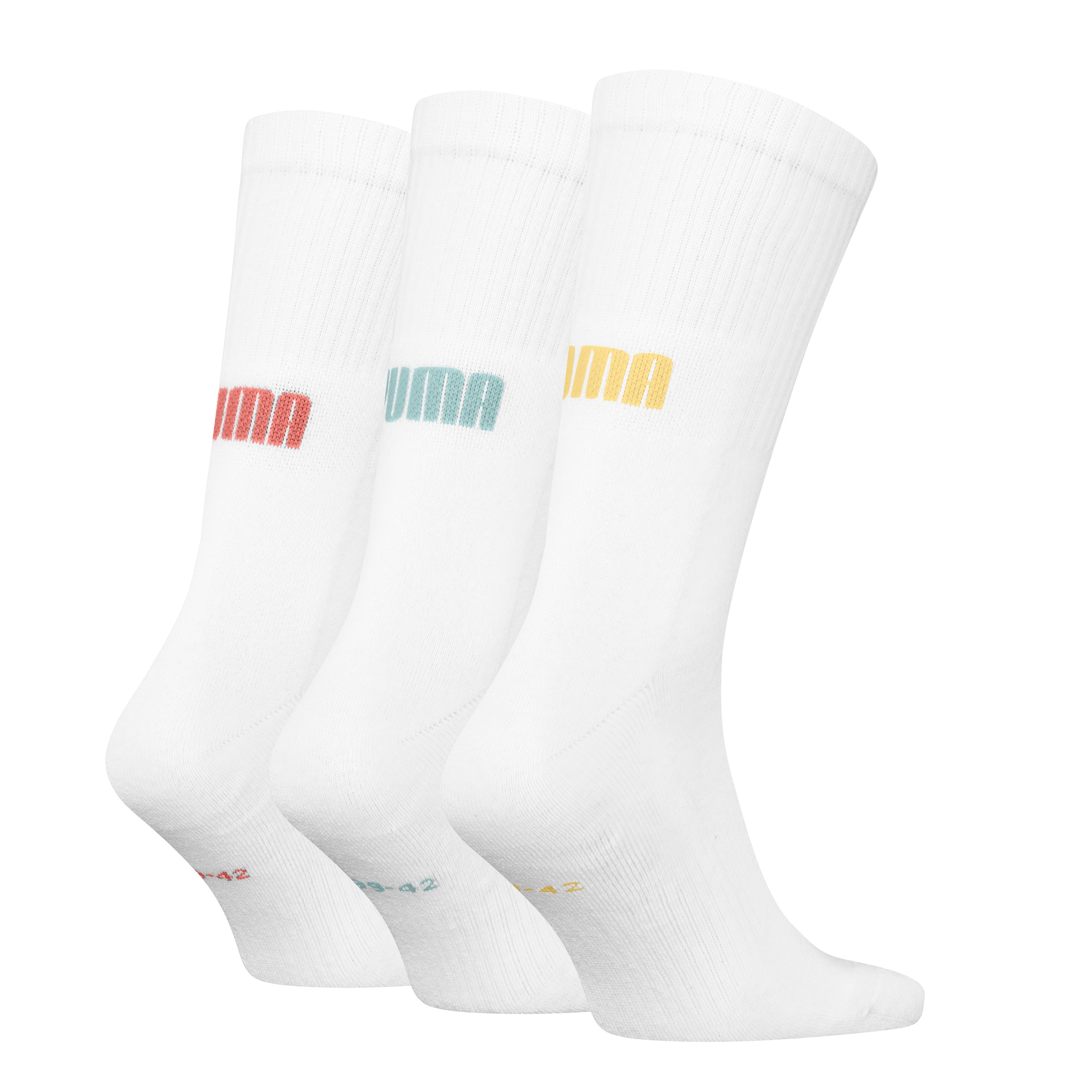 PUMA Socken »PUMA UNISEX CUSHIONED NEXT CREW 3P«, (3 Paar, 3 Paar), mit Zonenpolsterung für zusätzlichen Komfort