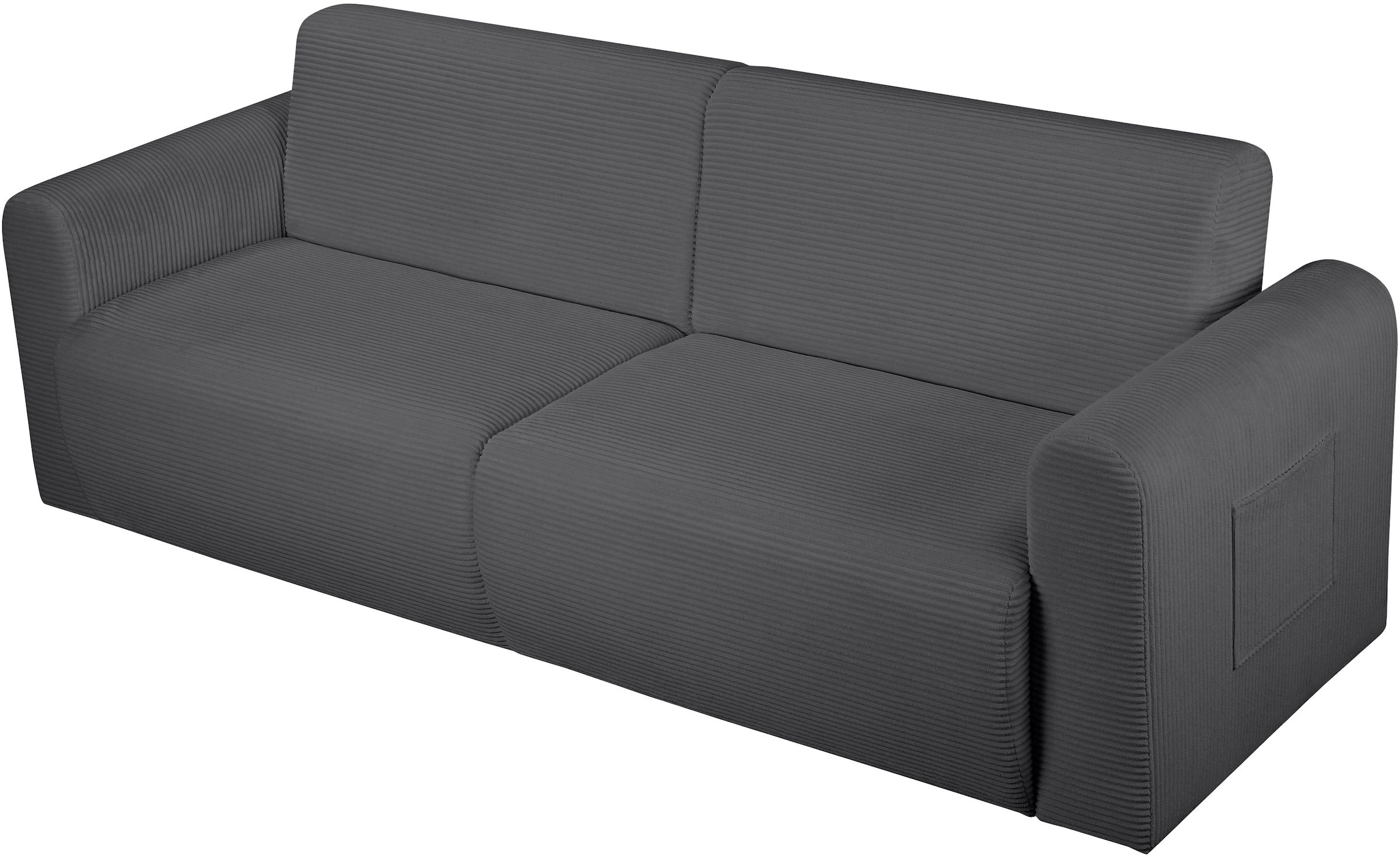 OTTO home 3-Sitzer »JONAA Schlafsofa 225 cm« Liegefläche 105/187 cm, softer Cord-Bezug