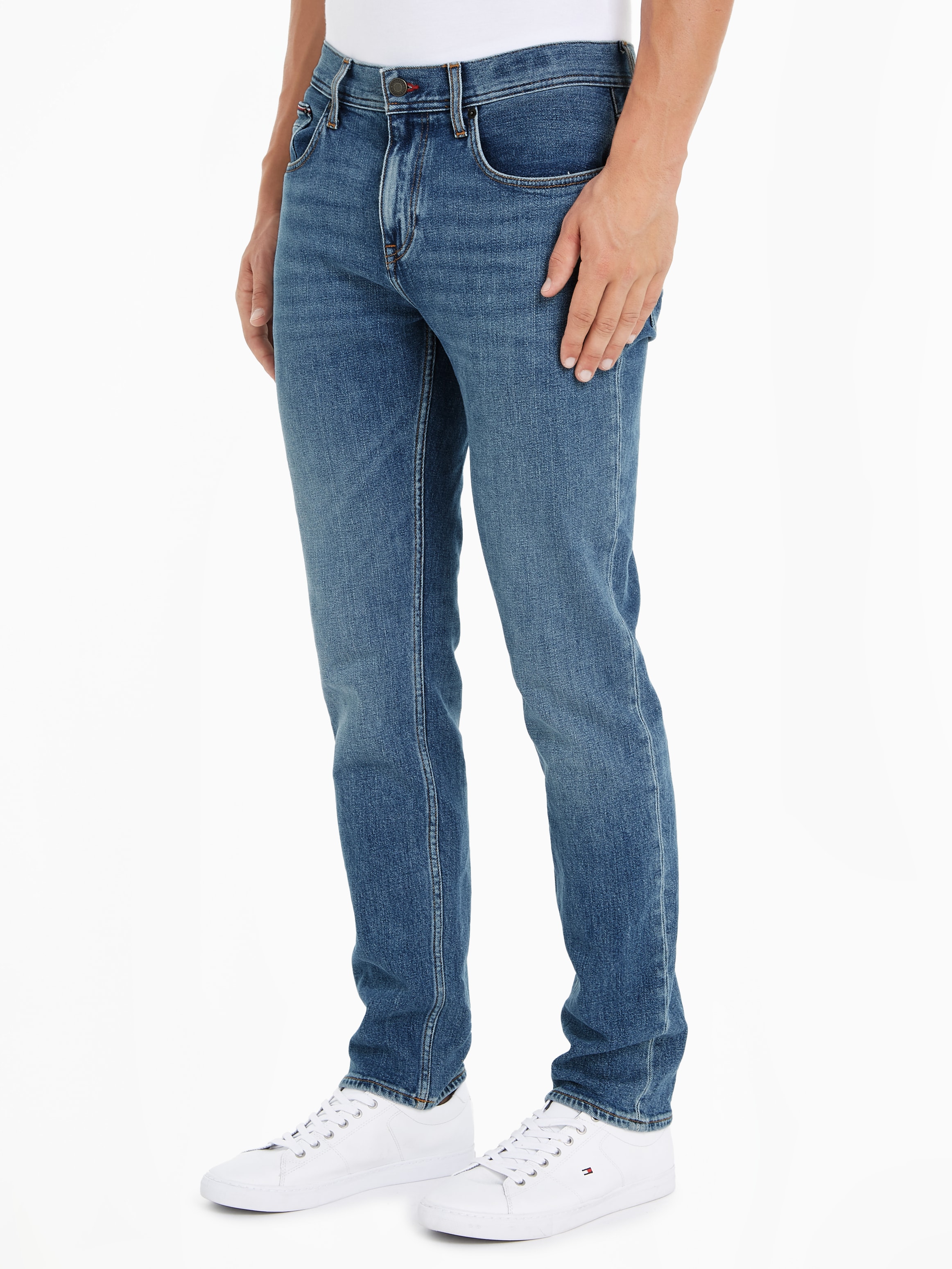 Tommy Hilfiger Straight-Jeans "STRAIGHT DENTON STR CREST INDIGO"