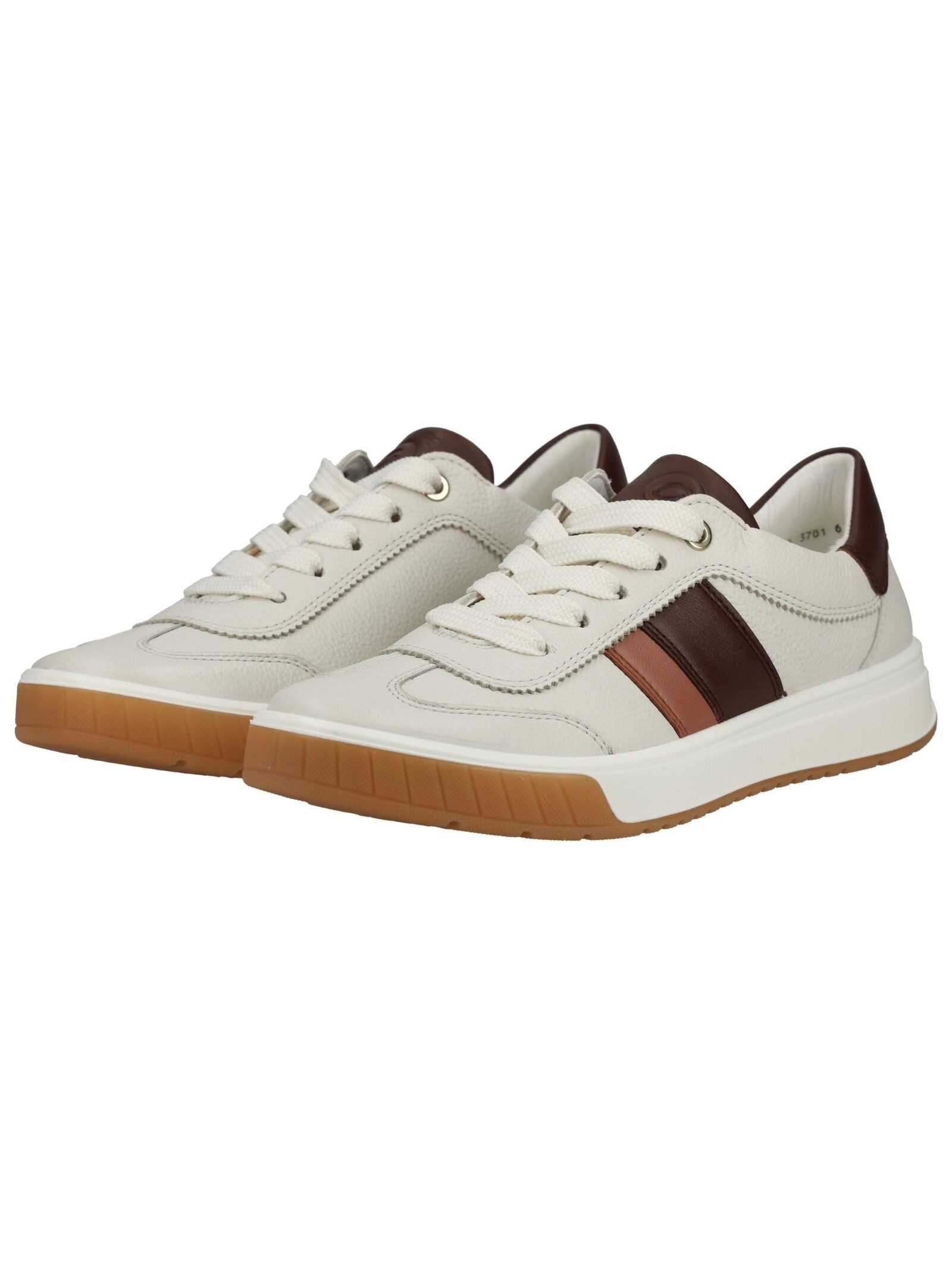 Ara Sneaker Smooth Leather Women's White/Black Size 40 3