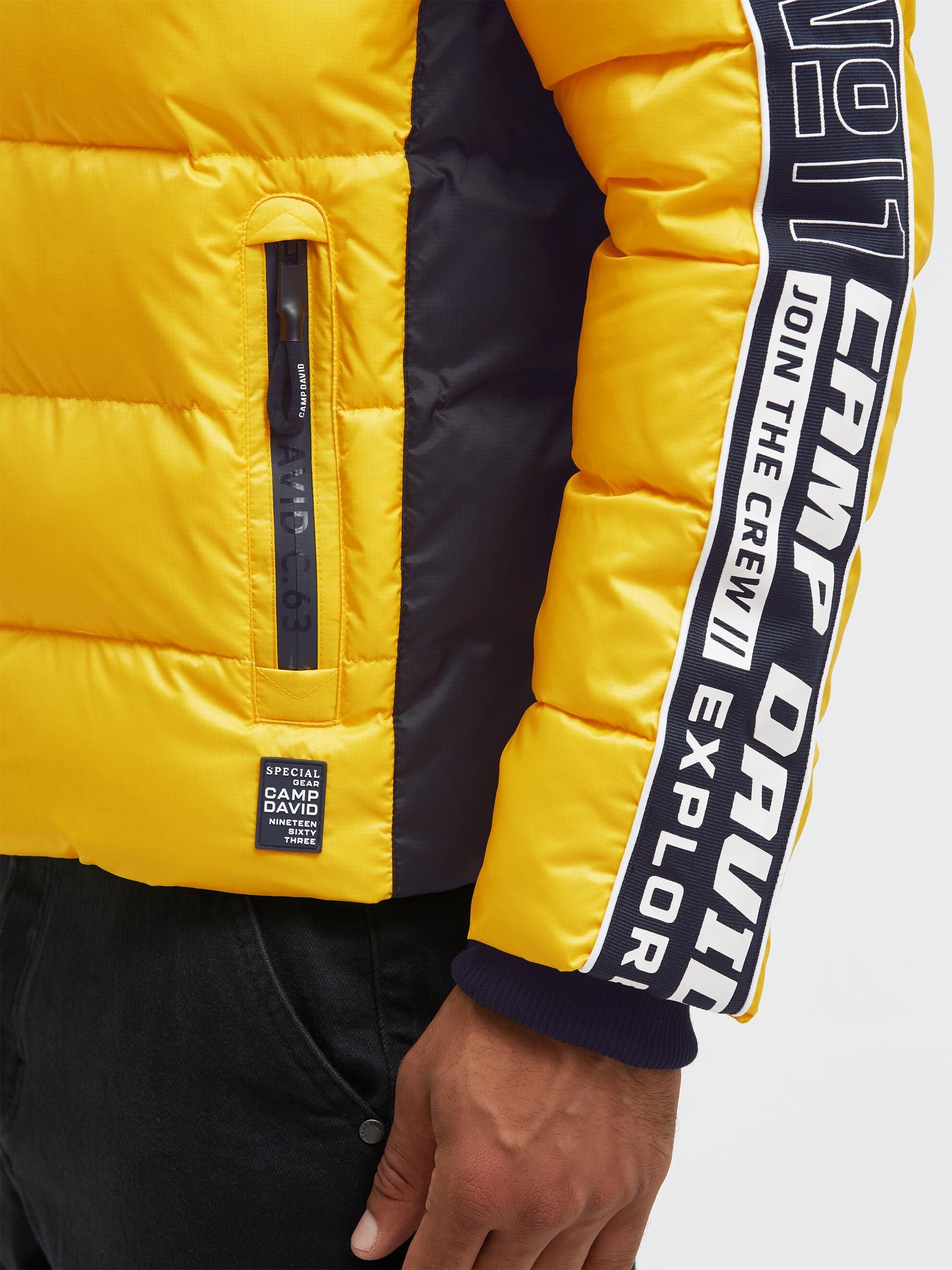 CAMP DAVID Winterjacke mit Kapuze mit abtrennbarer Kapuze