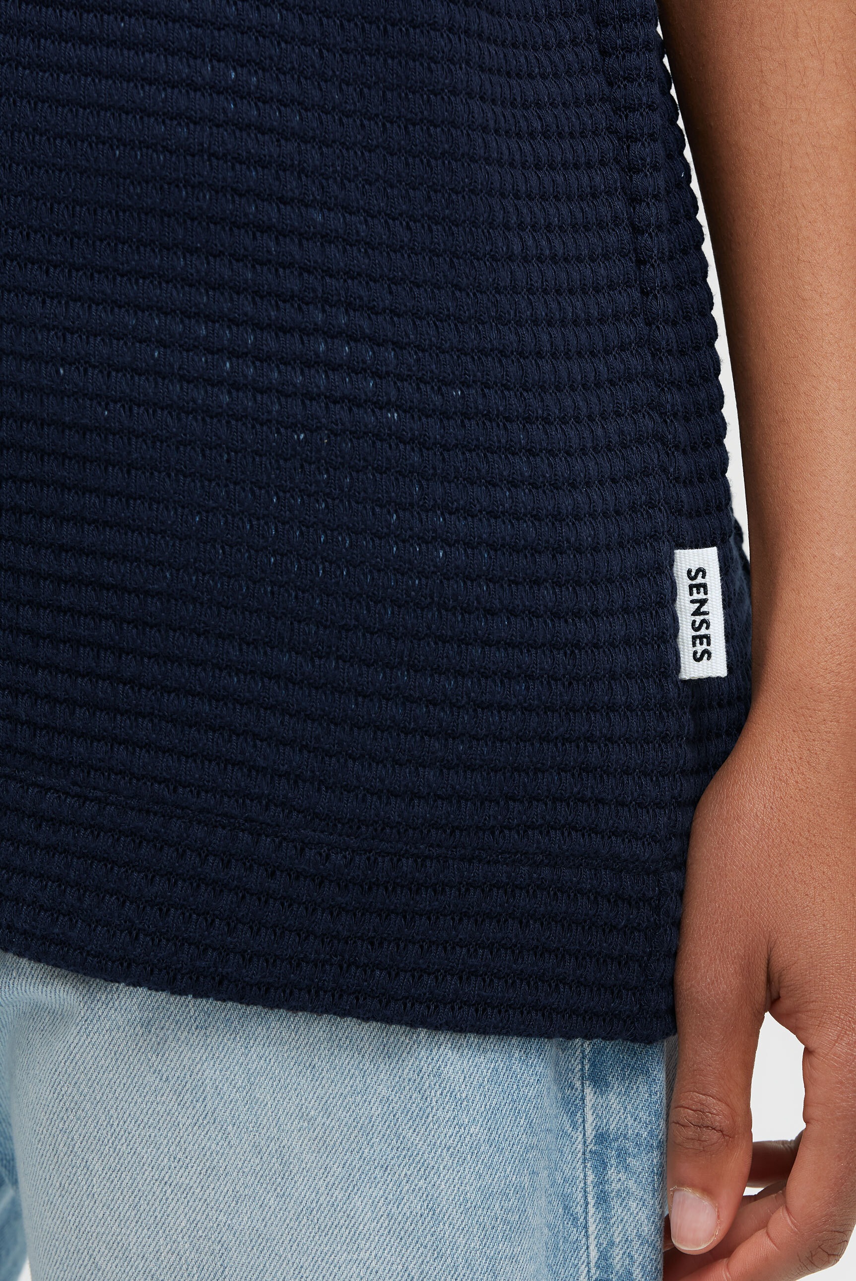 SENSES.THE LABEL Kapuzenpullover mit überschnittenen Schultern