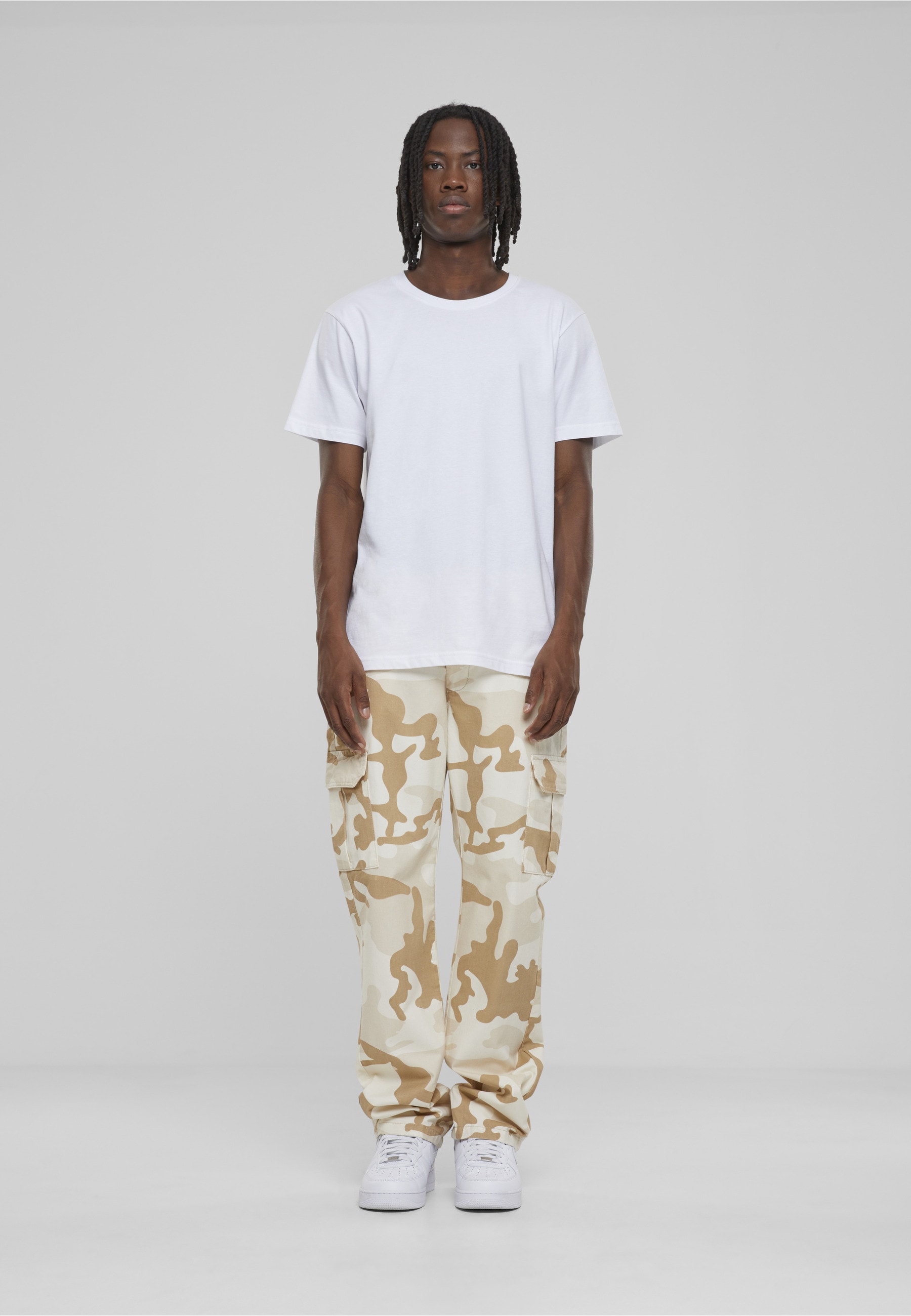URBAN CLASSICS Cargohose »Urban Classics Herren Straight Leg Camo Cargo Pants«