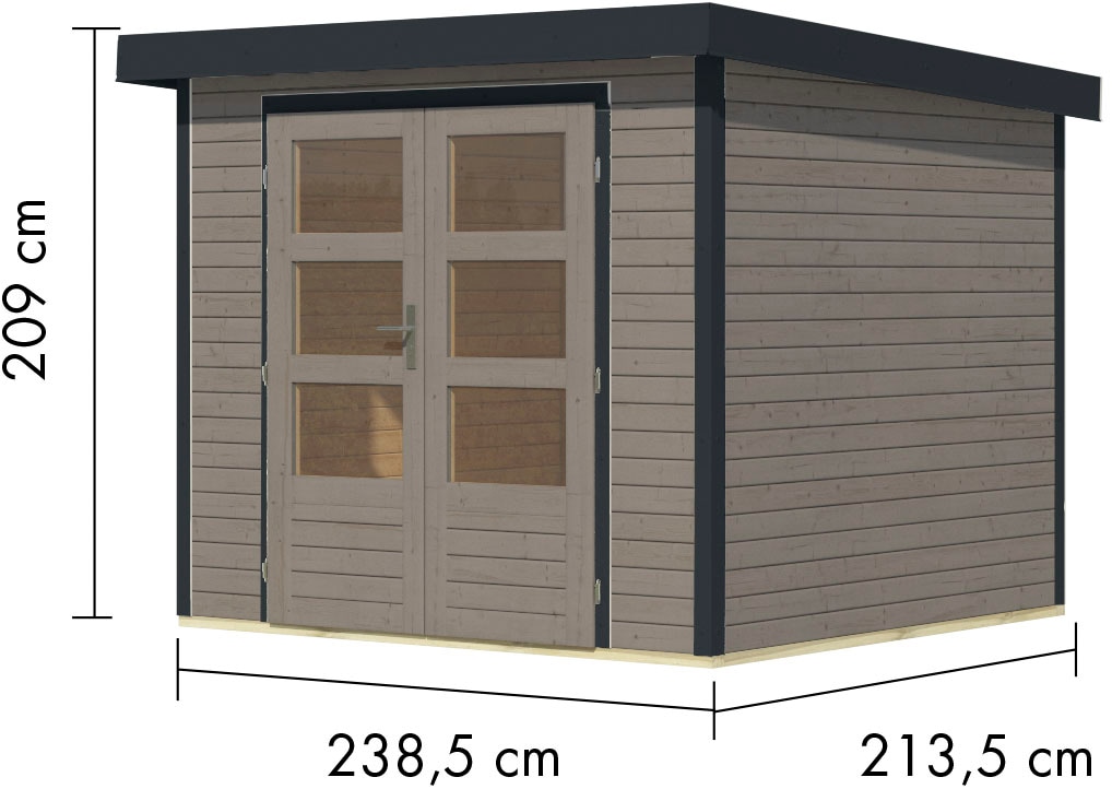 Karibu Gartenhaus »Jupiter 3 D«, in verschiedenen Farben