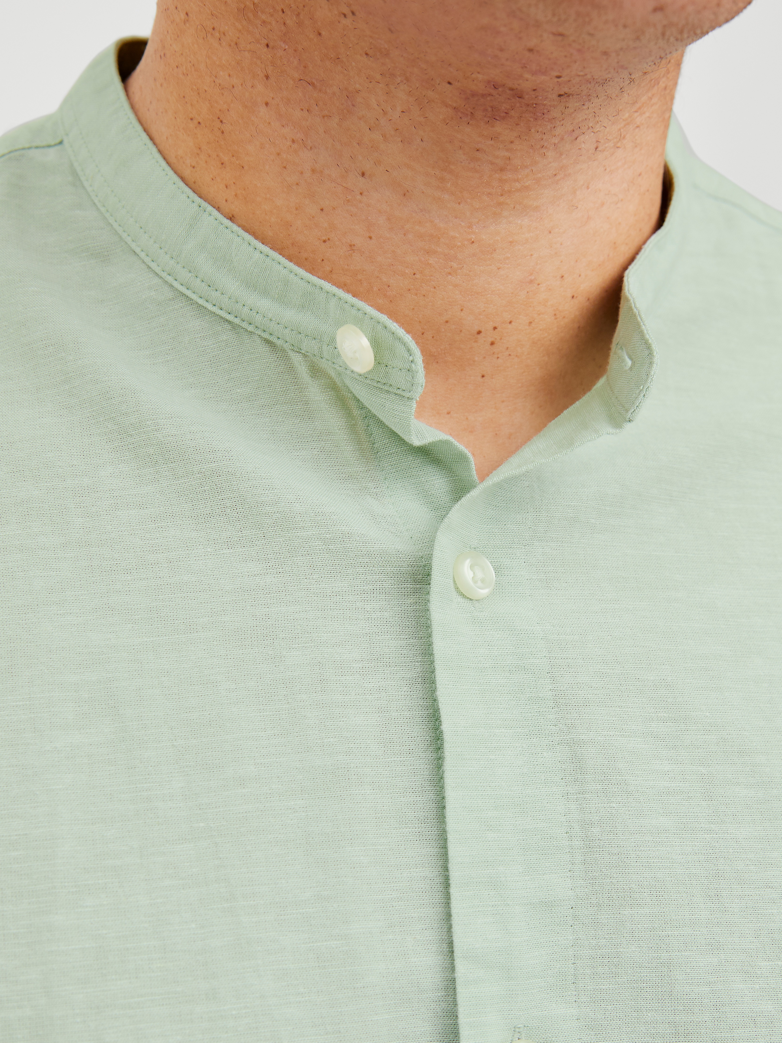 Thumbnail - Jack & Jones PlusSize Langarmhemd "JJEBREEZE LINEN BLE BAND SHIRT LS SN PLS"