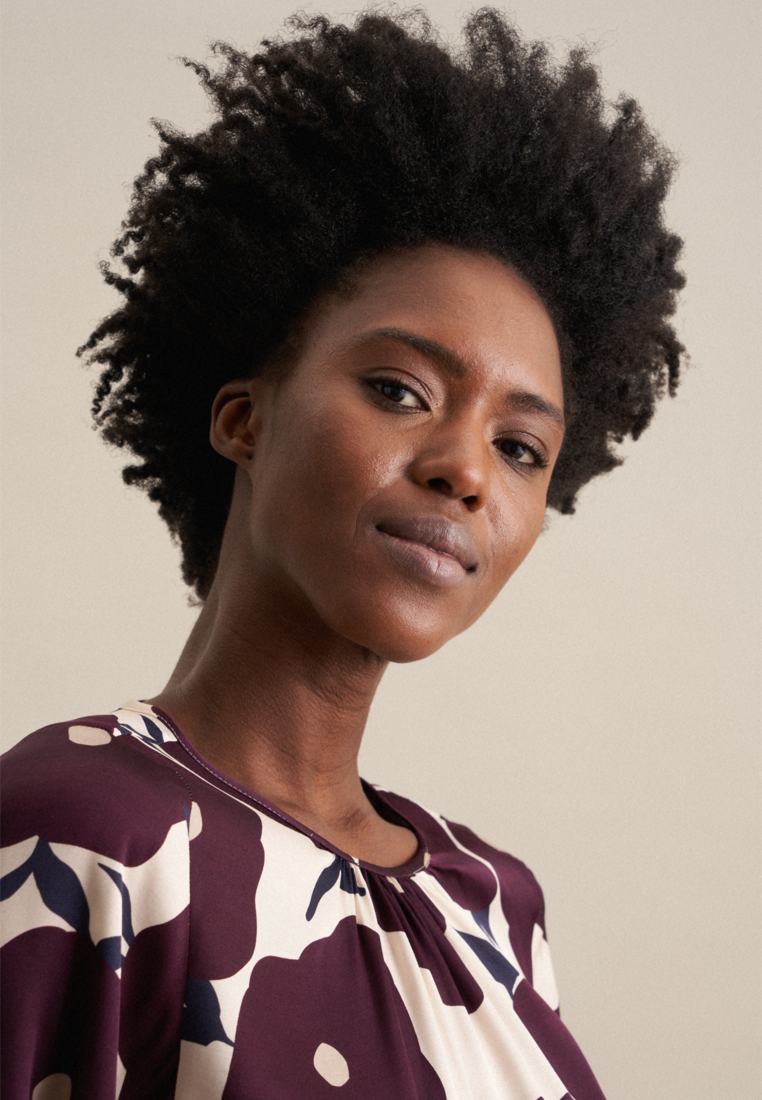 seidensticker Shirtbluse "Schwarze Rose" 1/1 Rundhals Druck günstig online kaufen