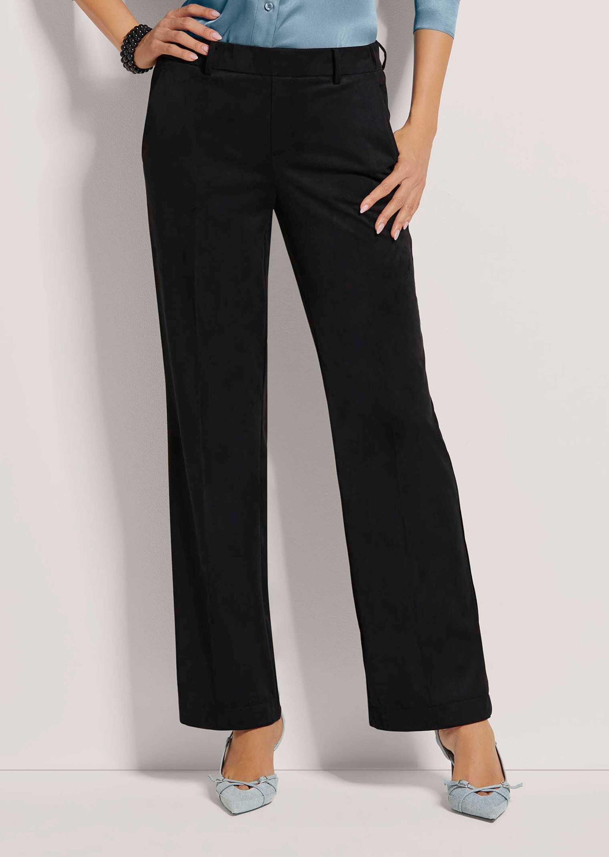 MADELEINE Stoffhose "Hose Stretch-Hose im Veloursleder-Look" günstig online kaufen