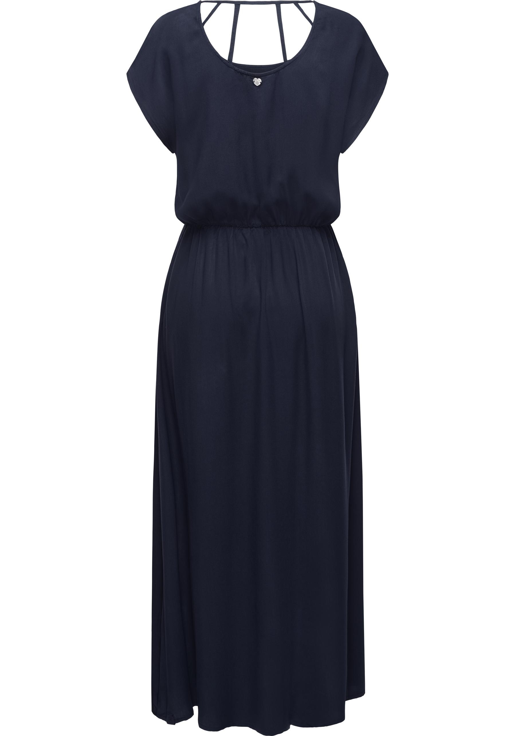 Ragwear Jerseykleid »Lalline«, Wadenlanges Shirtkleid mit stylischem Rückenausschnitt
