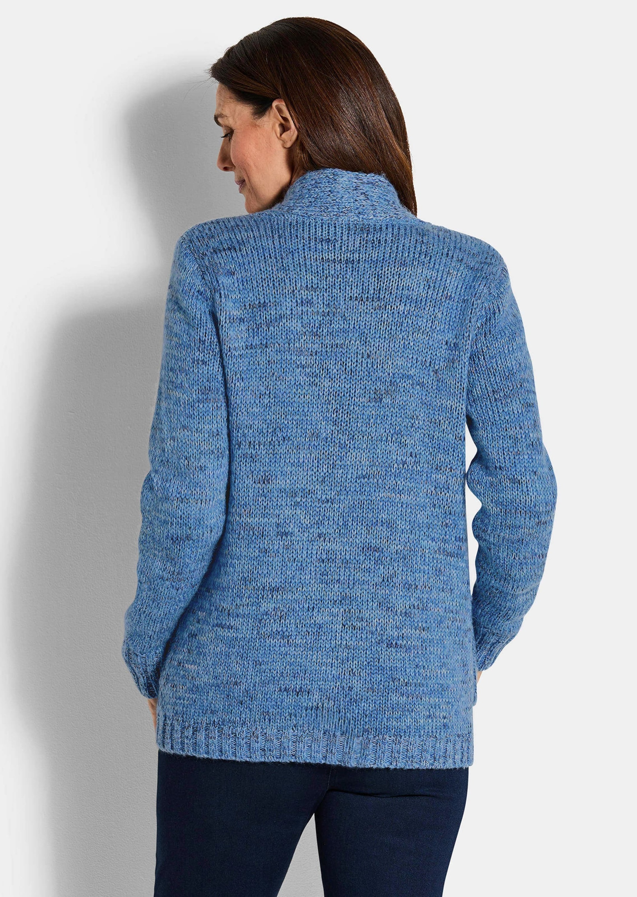 GOLDNER Strickjacke »Kurzgröße Strickjacke mit aufgesetzten Taschen«