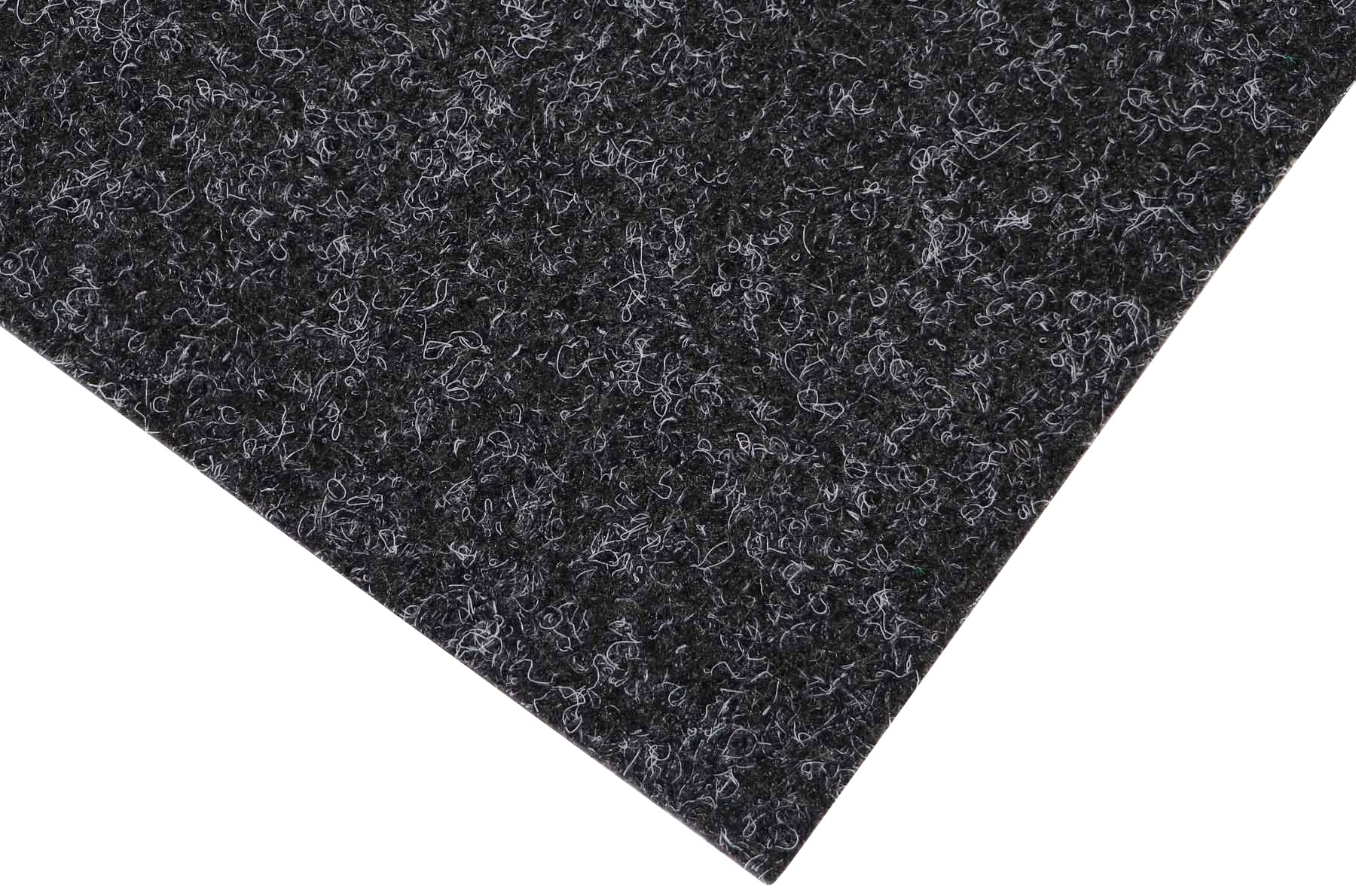 Nadelvliesteppich "TURBO, Made in Belgium", grau (anthrazit), B:200cm H:5mm L:550cm, Nadelfilz, PRIMAFLOR-IDEEN IN TEXTIL, Teppiche, robust und strapazierfähig, fußbodenheizungsgeeignet, Kurzflor Teppich 2