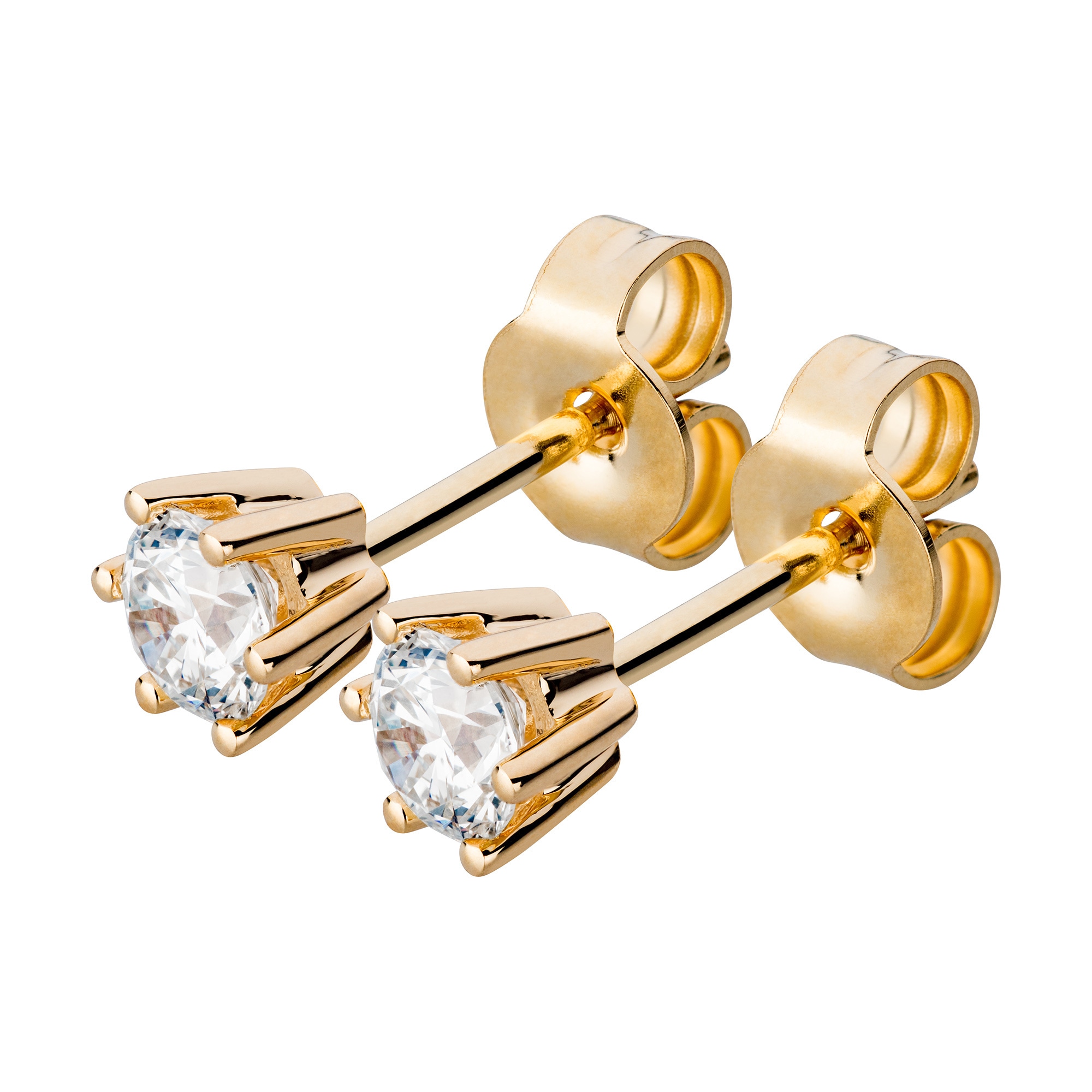 Orolino Paar Ohrstecker »Gold 750 mit 2x Brillant zus. 0,50 ct.«