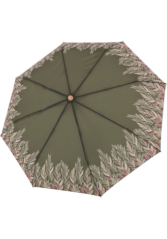 Taschenregenschirm »nature Magic, intention olive«, aus recyceltem Material mit Griff...