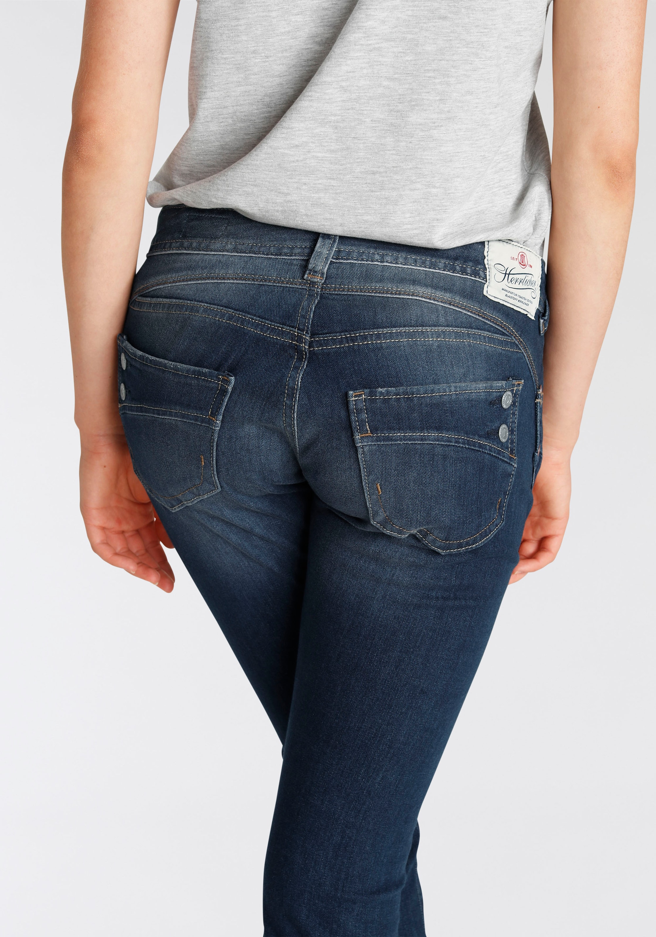 Herrlicher Slim-fit-Jeans »PIPER«, Kitotex BAUR umweltfreundlich | bestellen Technologie dank
