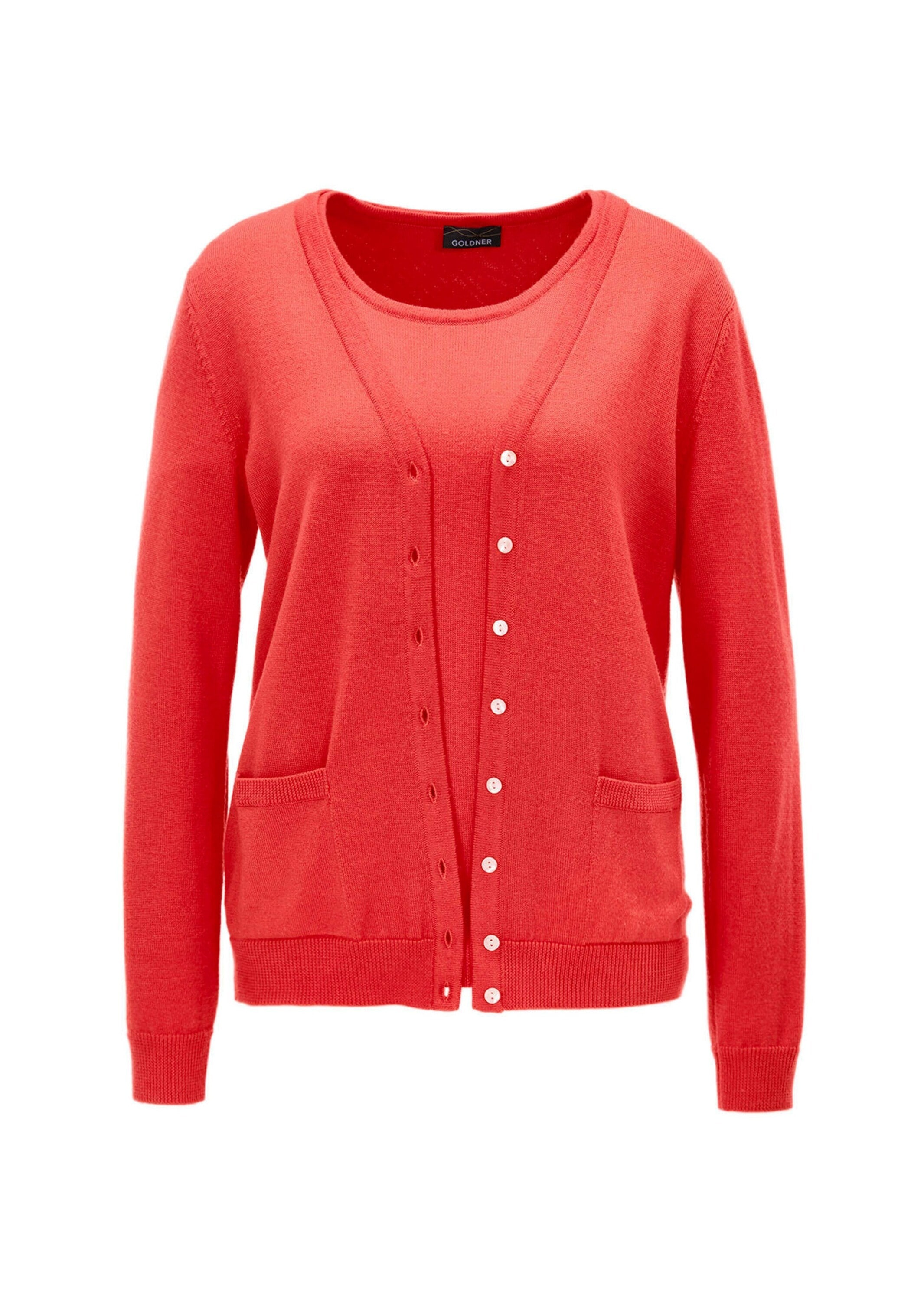 GOLDNER Strickpullover "Strickset Strick-Twinset aus Merino-Schurwolle" günstig online kaufen