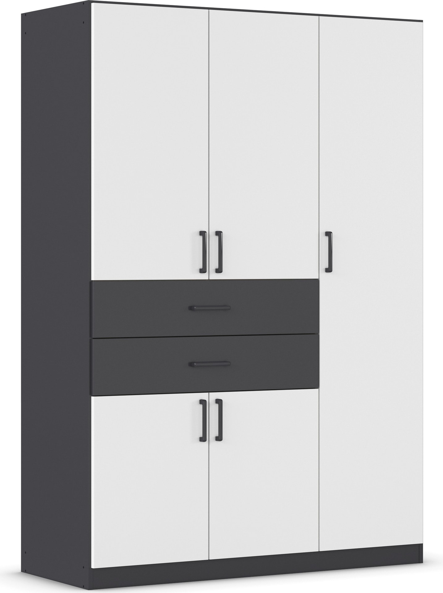 rauch "Kleiderschrank Schrank Garderobe MAIKA mit Dekor-Front" 2 Schubladen, in verschiedenen Breiten, Höhen, Farben, MADE IN GERMANY