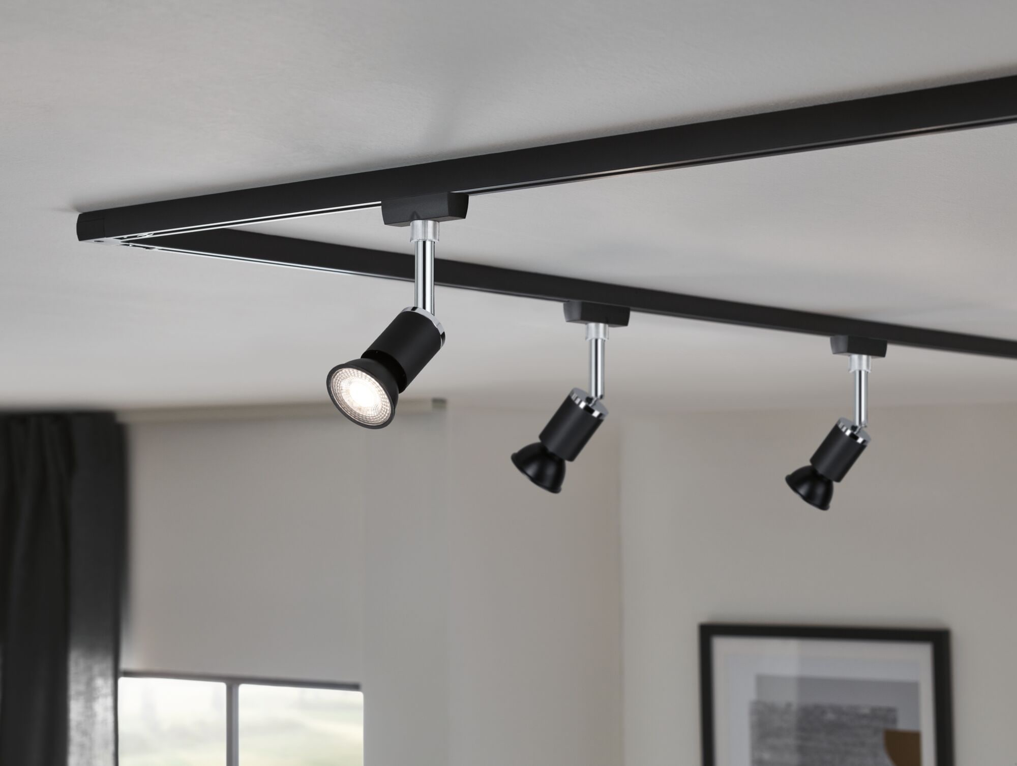 Paulmann LED-Leuchtmittel »750lm 4000K 36° schwarz matt dim 8W 230V RAL9004« GU10 1 Stk. Neutralweiß Dimmbar