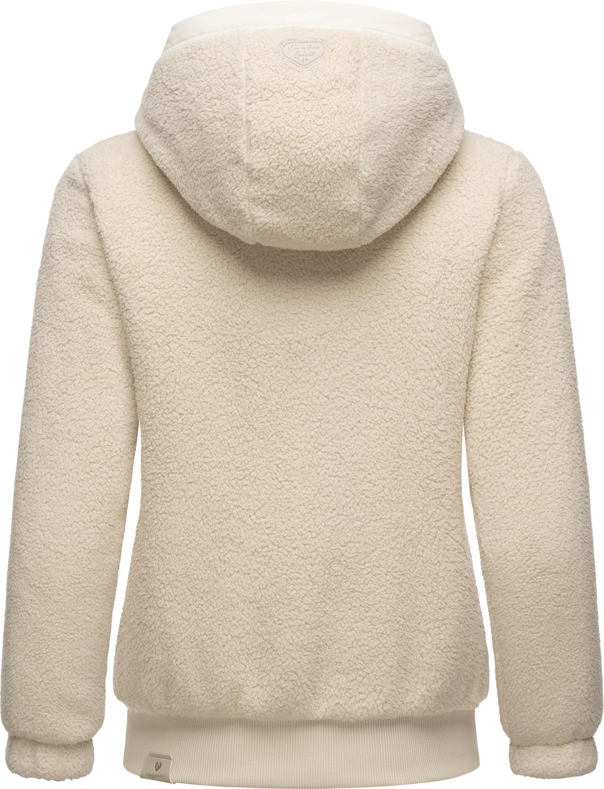 Ragwear Outdoorjacke »Cousy Short«, mit Kapuze, flauschige Übergangsjacke mit Teddyfell und Kapuze