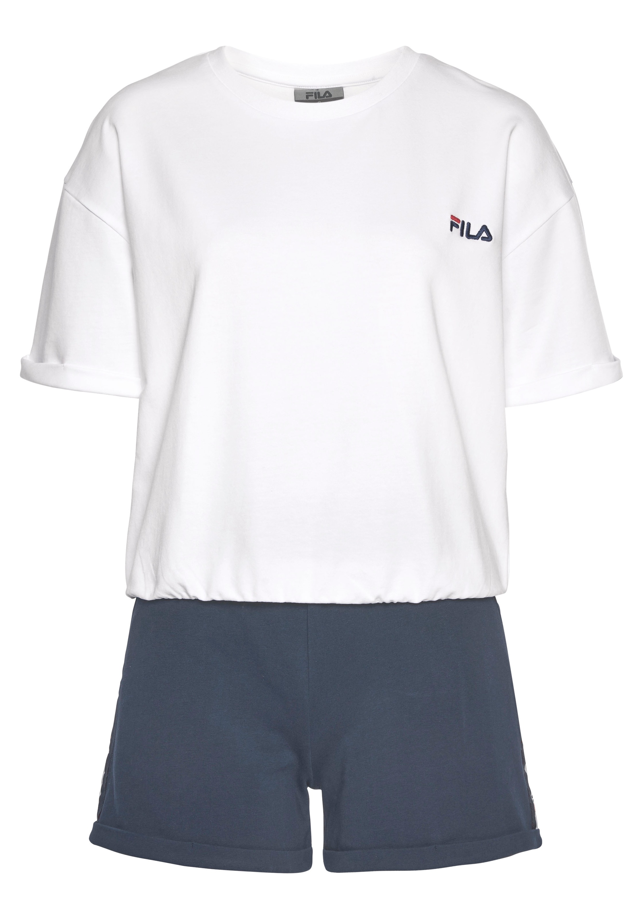Fila Shorty Set, 2 Stk. tlg., mit Brust-Logo und kontrastiertem Logo-Band s günstig online kaufen