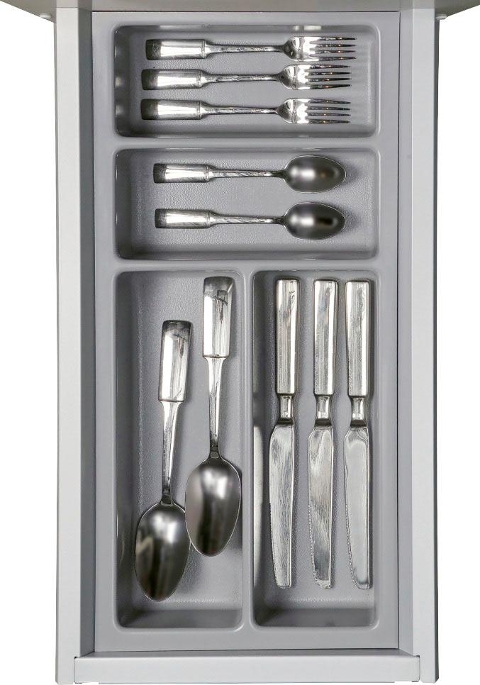 KOCHSTATION Küchenzeile »KS-Scafa, vormontiert, mit höhenverstellbaren Füßen« vormontiert, wahlweise mit E-Geräten, mit Soft-Close, Breite 200 cm