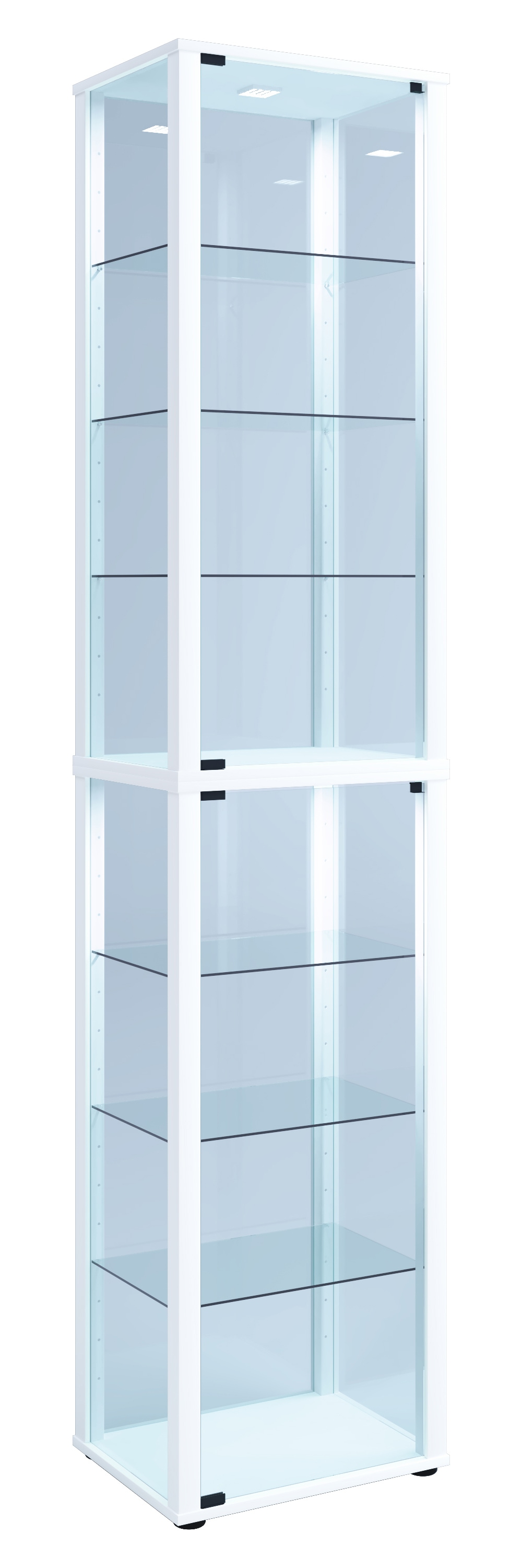 VCM Standvitrine »Holz Glas Stand Vitrine Sammelvitrine Kavisa XL« 1 Stk. tlg.