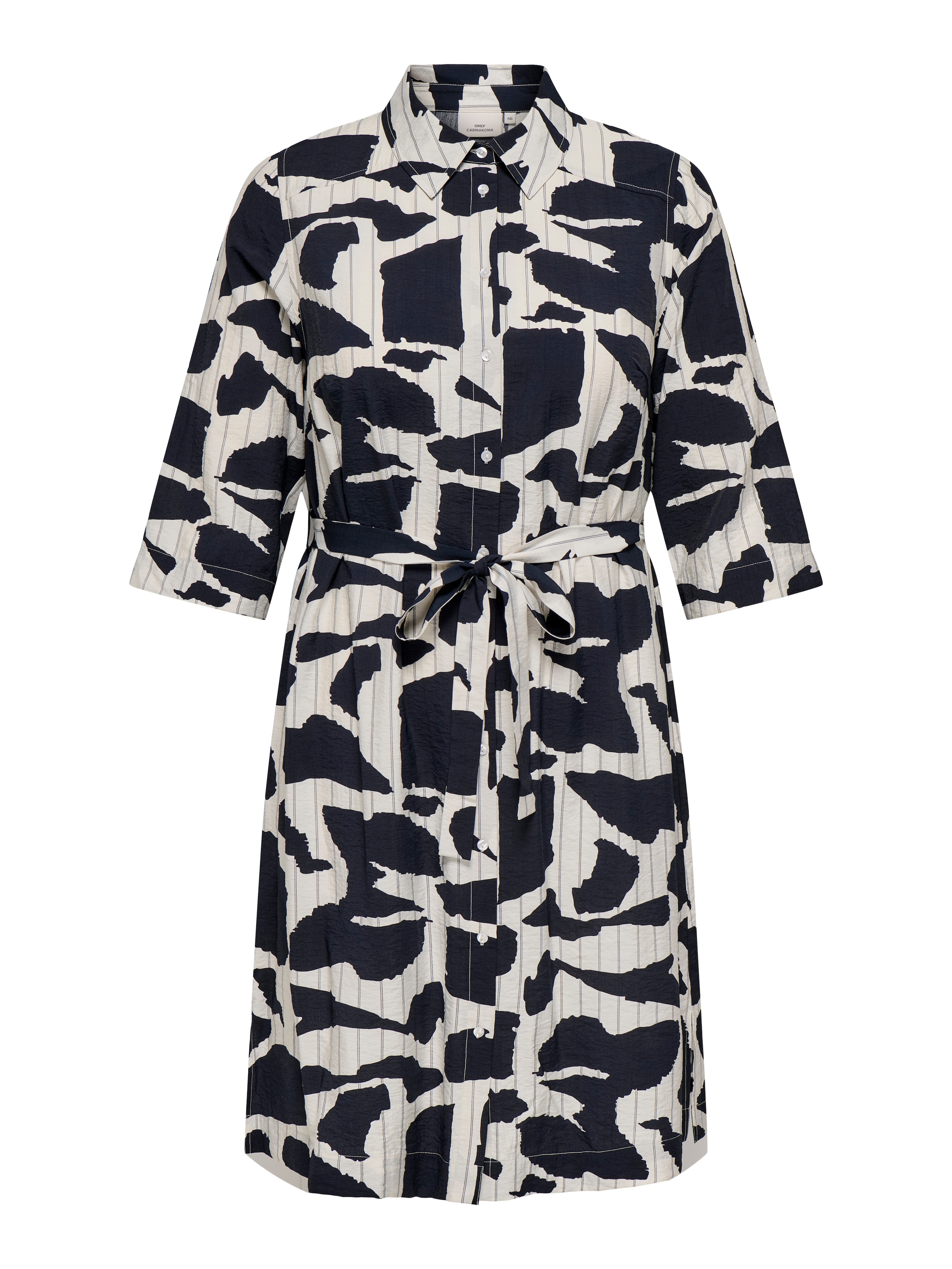 ONLY CARMAKOMA Sommerkleid "CARMISIA LIFE 3/4 BLK SHIRT DRESS WVN" günstig online kaufen