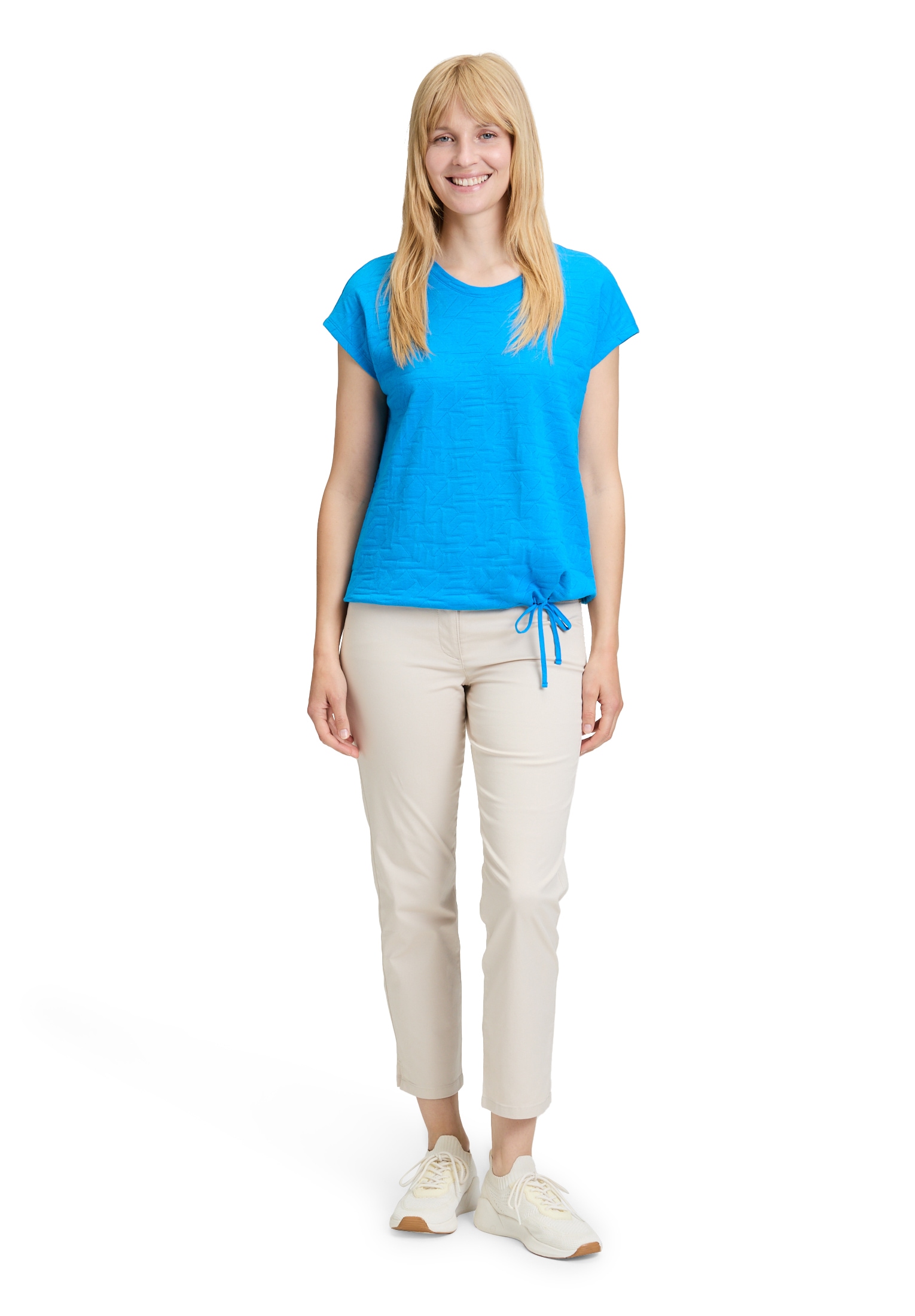 Betty Barclay Kurzarmshirt »Betty Barclay Strukturshirt mit Tunnelzug«, (1 tlg.), Material