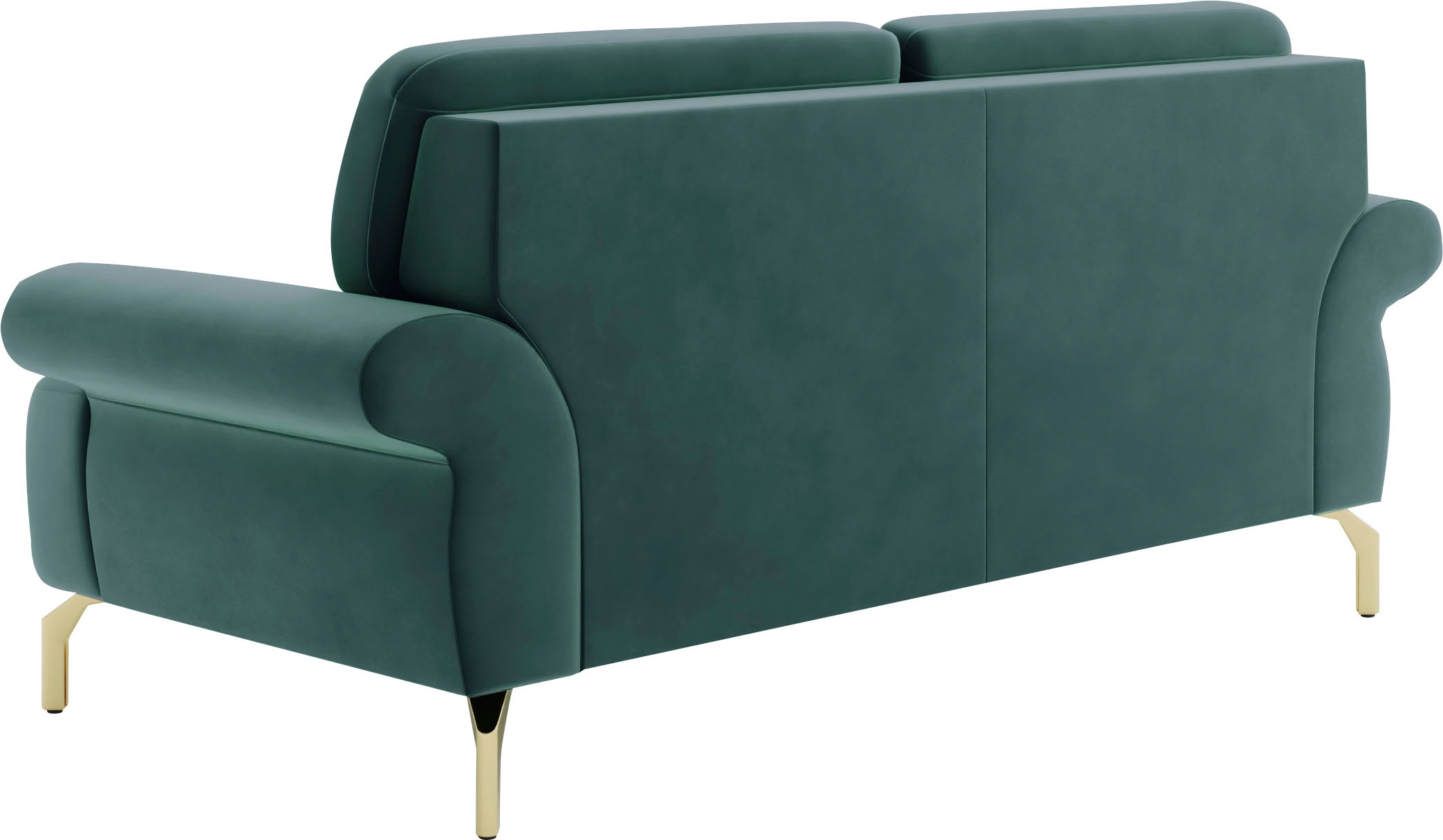 sit&more 2-Sitzer »Orient 1«, inkl. 2 Zierkissen mit Strass-Stein, goldfarbene Metallfüße