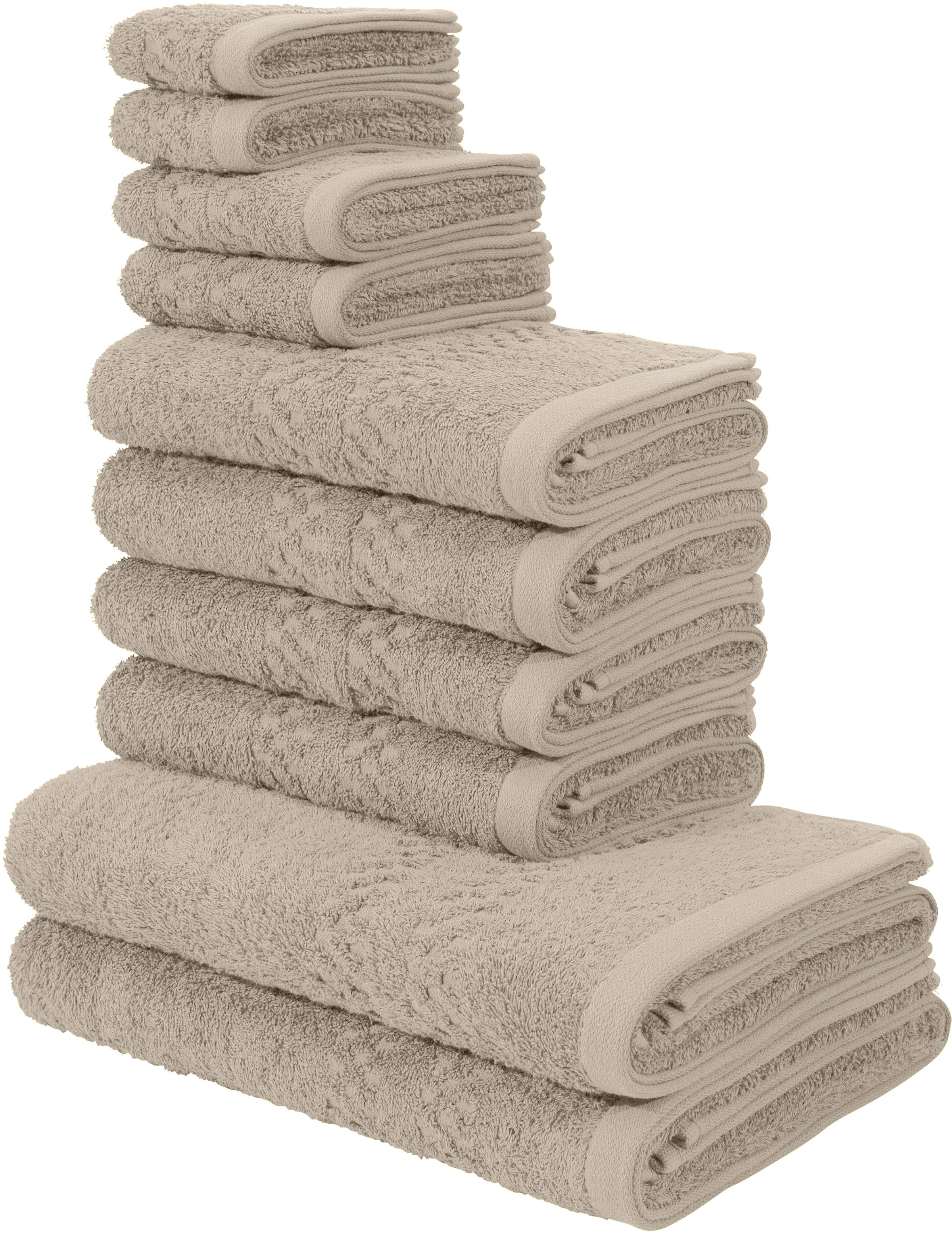 my home Handtuch Set "Regona, als 10 tlg Set und Serie, Premium Handtücher, günstig online kaufen