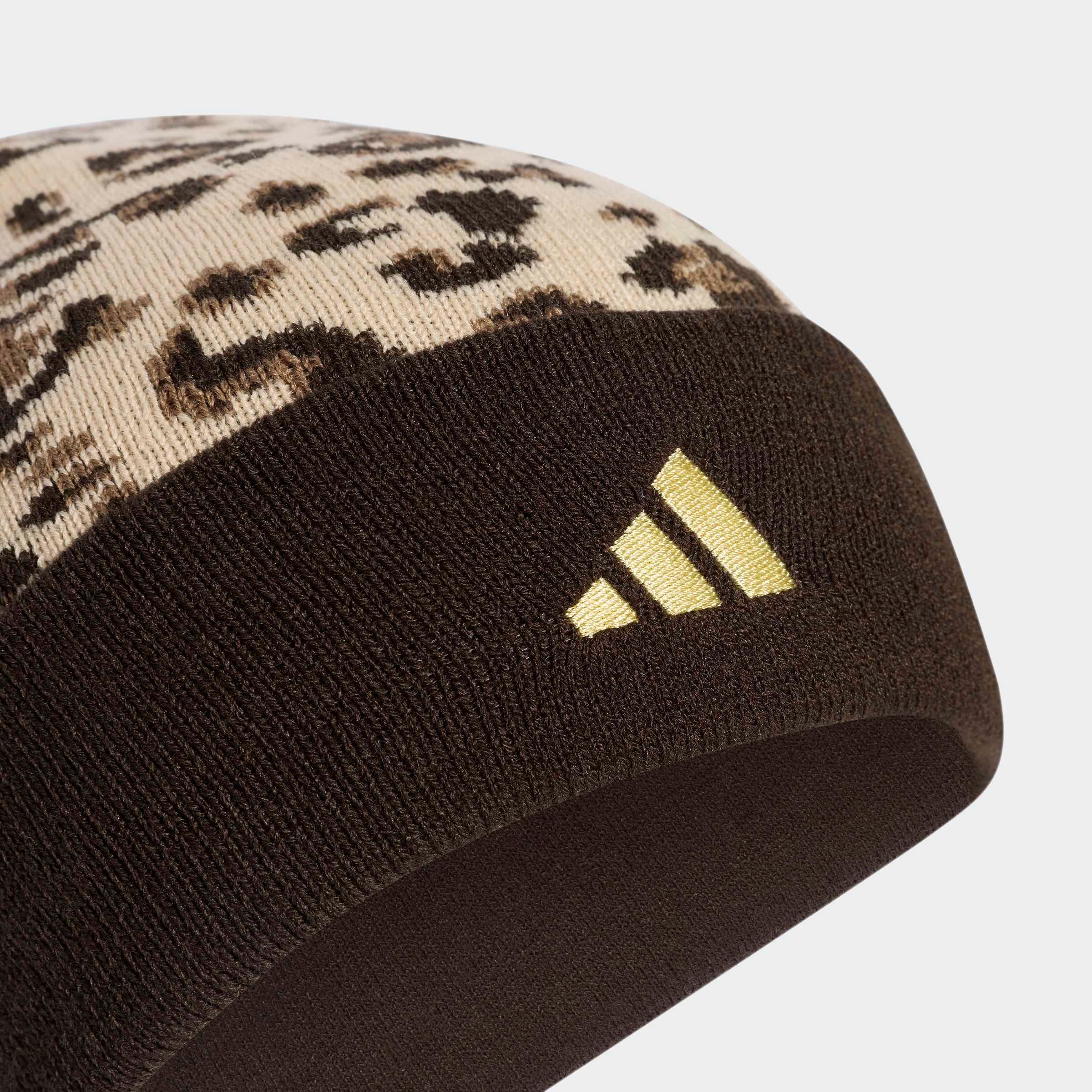 adidas Sportswear Beanie »LEO GRAFIK BEANIE« sportliche Beanie, mit Leo-Grafik, aus glatt gestricktem Material