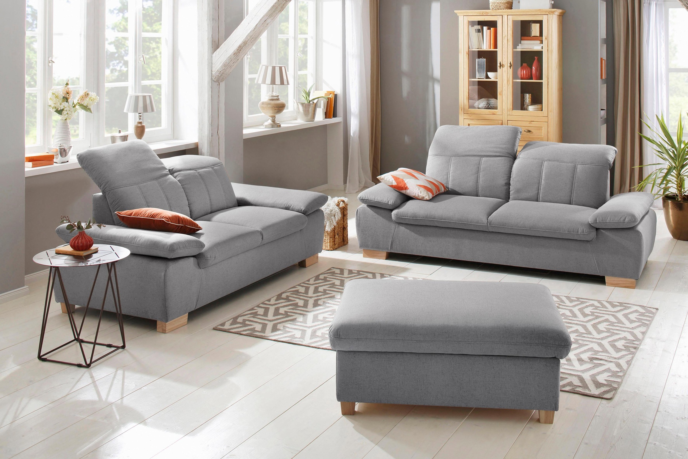 Home affaire 2,5-Sitzer »Bergamo Multifunktions-Couch, elegant und komfortabel«, mit Armlehn-und Rückenfunktion, Federkern