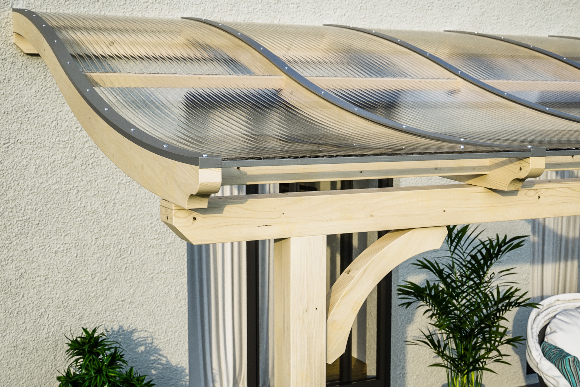 Skanholz Terrassendach »Venezia«, Leimholz