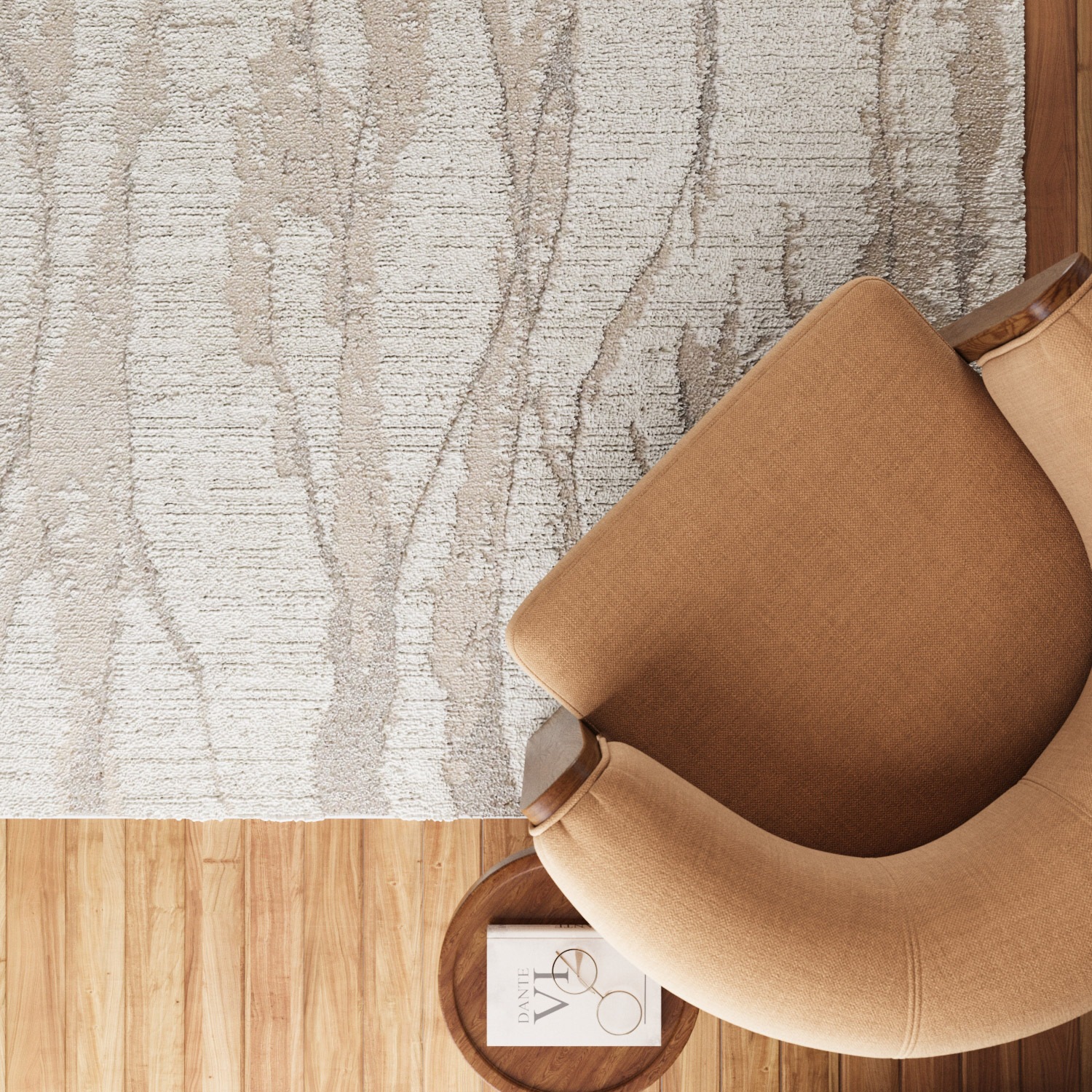 Wecon home Teppich »Fynn«, rechteckig, 18 mm Höhe, Gewebt, Hoch-Tief, pflegeleicht, Natur-Design, Scandi, Wohnzimmer
