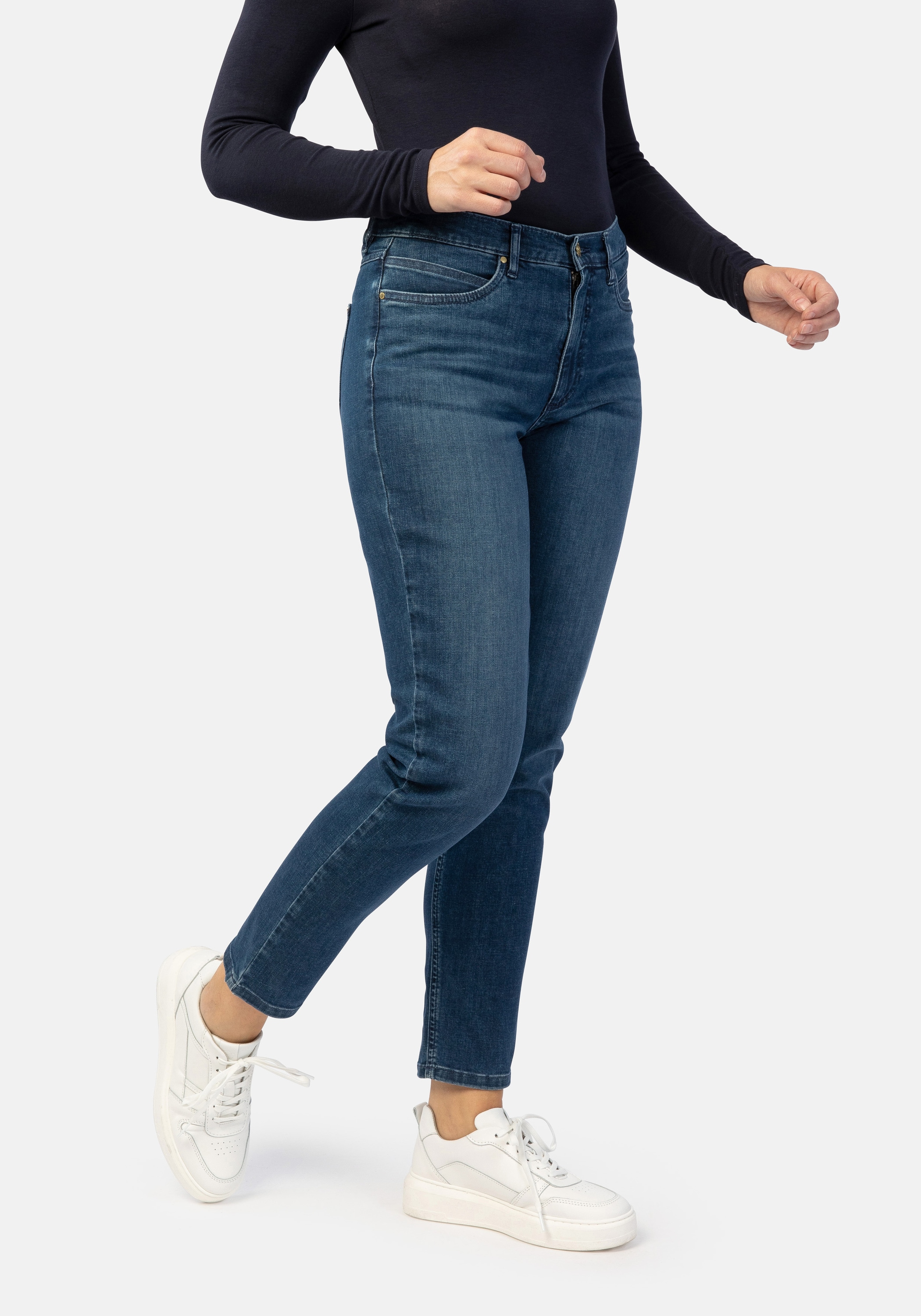 STOOKER WOMEN 5-Pocket-Jeans "Nizza Flexxi Move Tapered Fit Jeans" Tapered günstig online kaufen