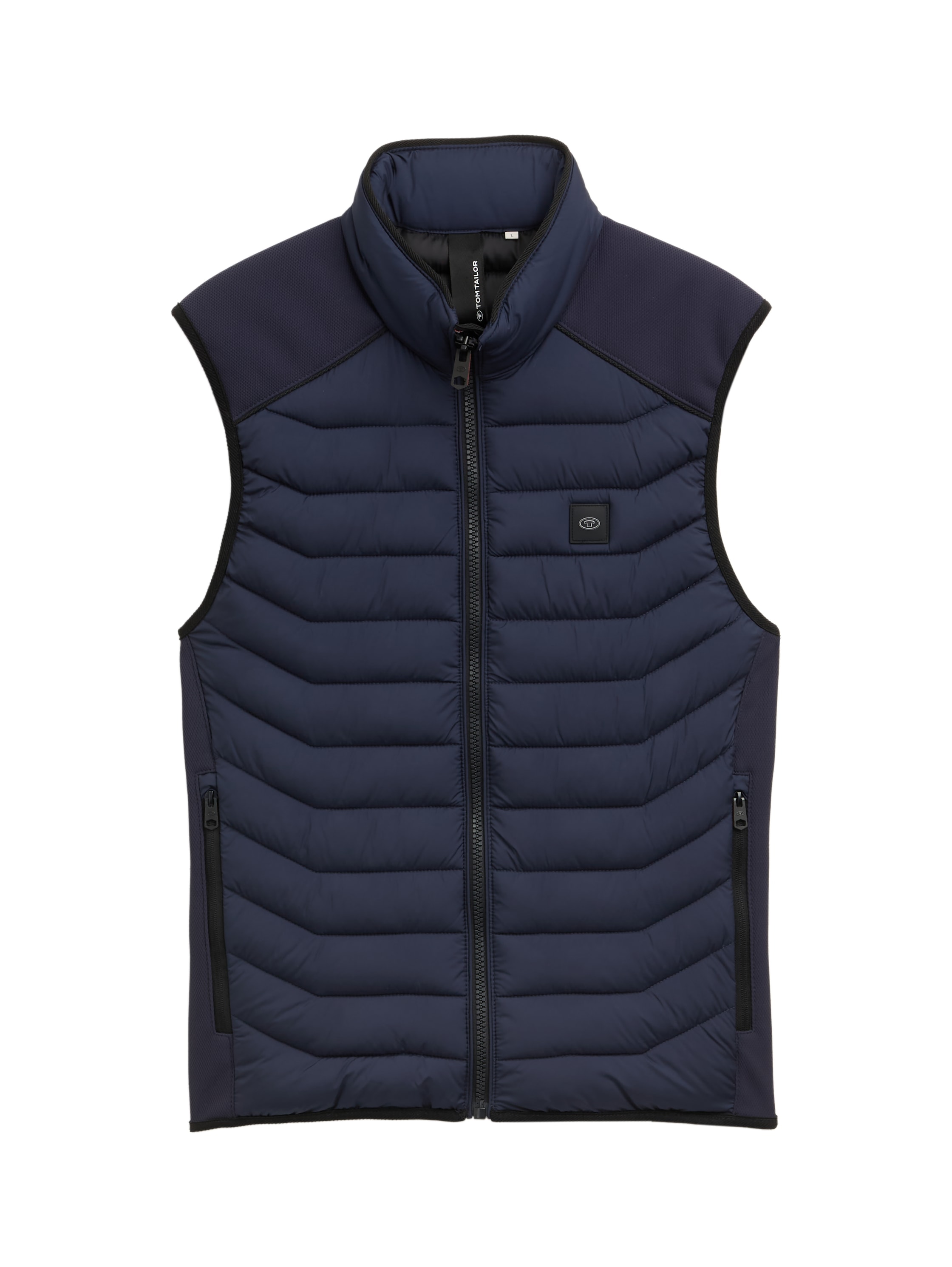 TOM TAILOR Steppweste, mit Logo Stickerei