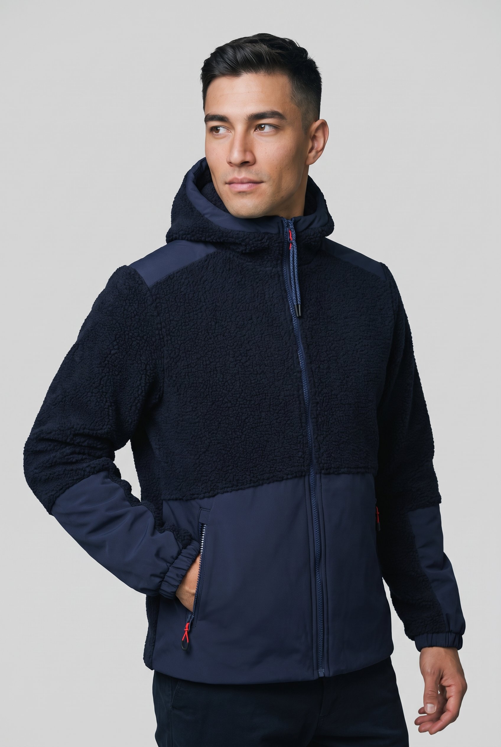Icepeak Plüschjacke mit Kapuze mit Kapuze und hochschließendem Kragen, aus Polyester