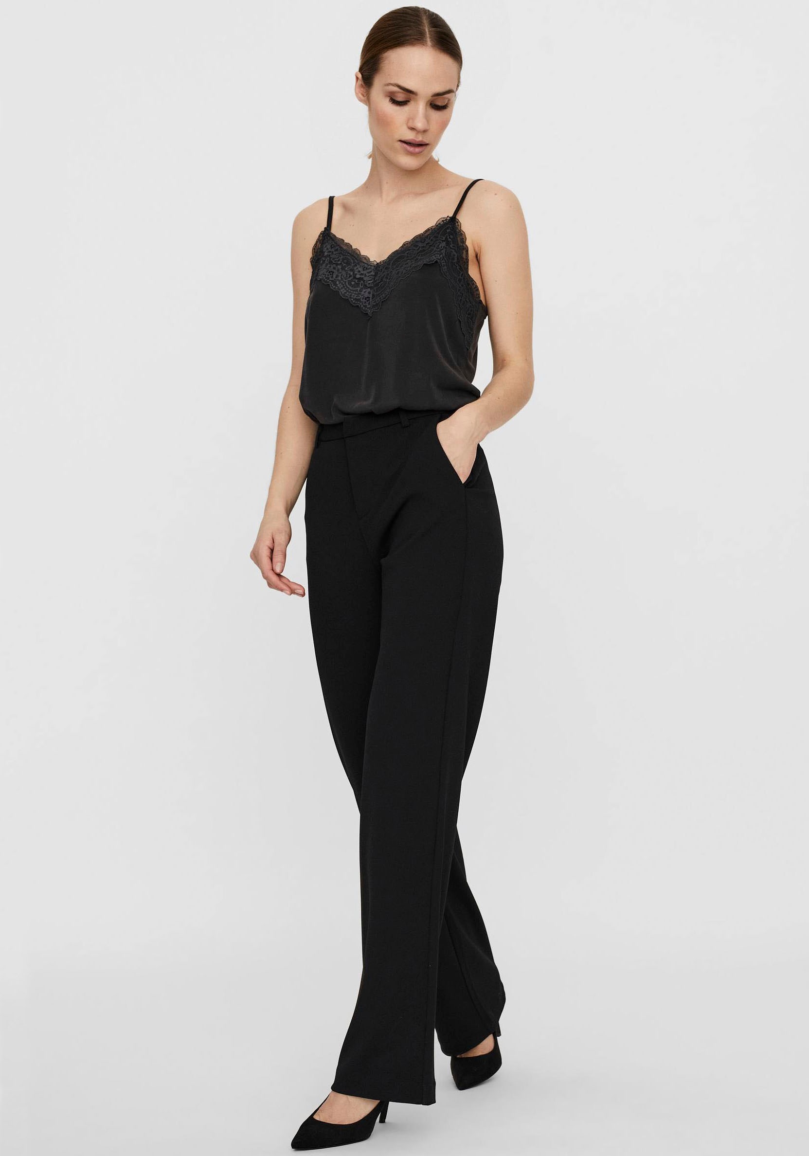 Thumbnail - Vero Moda Anzughose "VMZAMIRA MW SLIM STRAIGHT PANT NOOS", mit Gürtelschlaufen