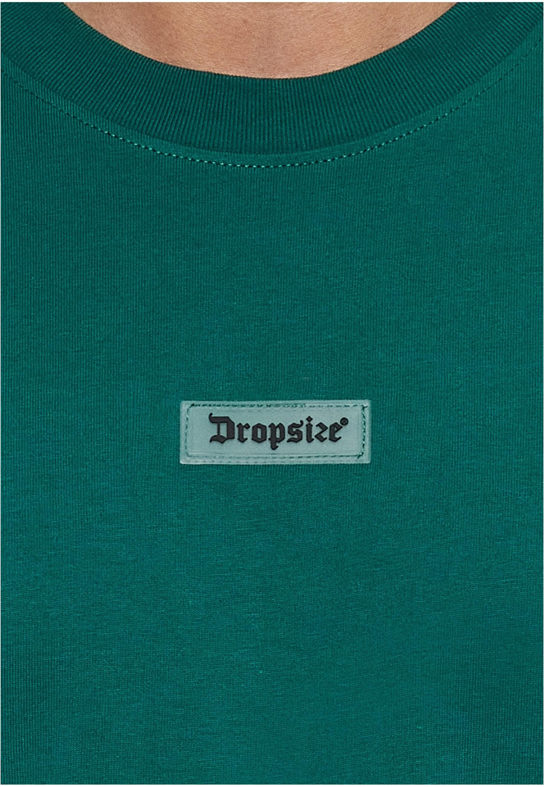 Dropsize T-Shirt »Dropsize Herren Heavy Oversize Front Rubber Patch T-Shirt«, (1 tlg.)