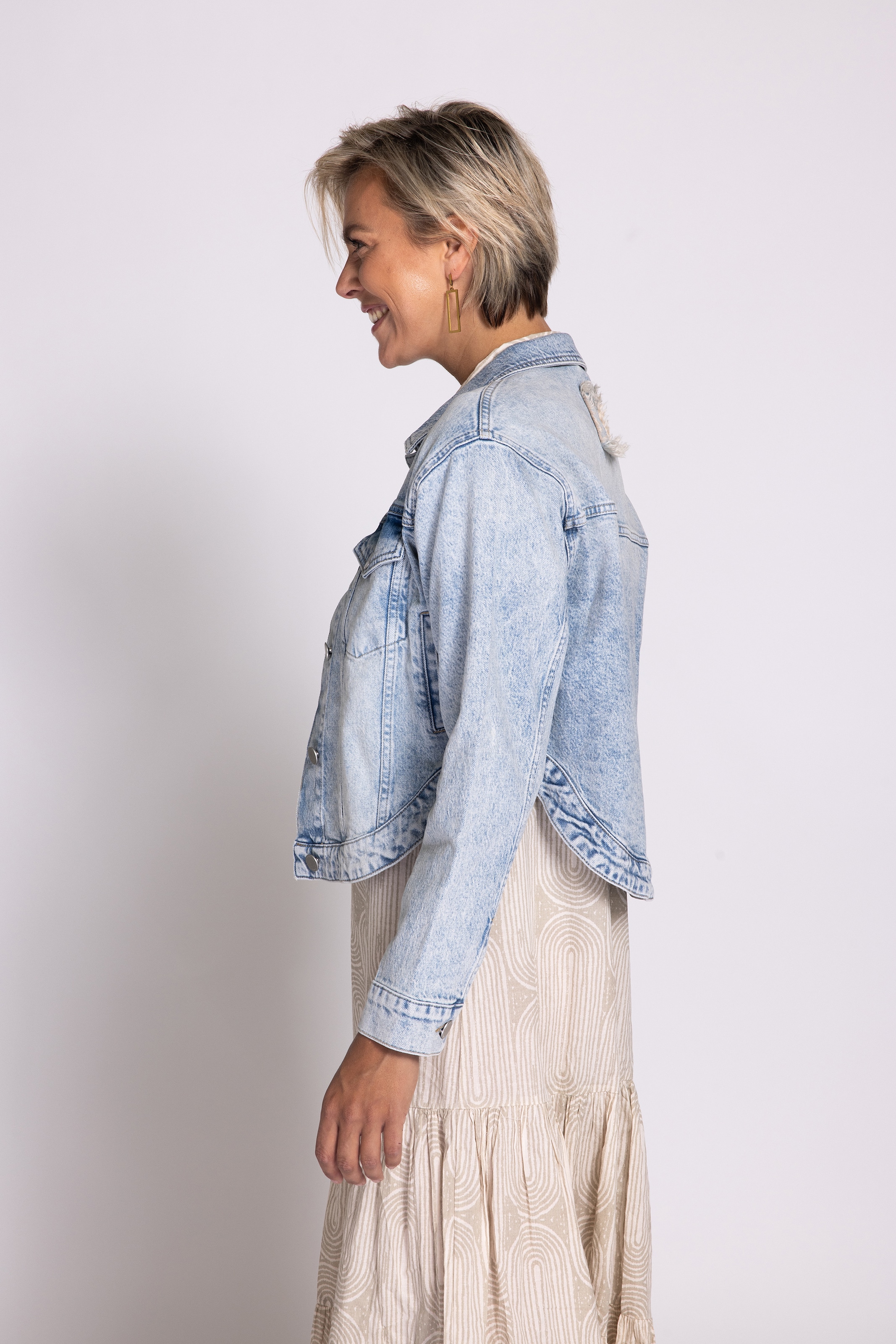 Zhrill Jeansjacke »NISSA«, ohne Kapuze, Langarm, kurz geschnitten