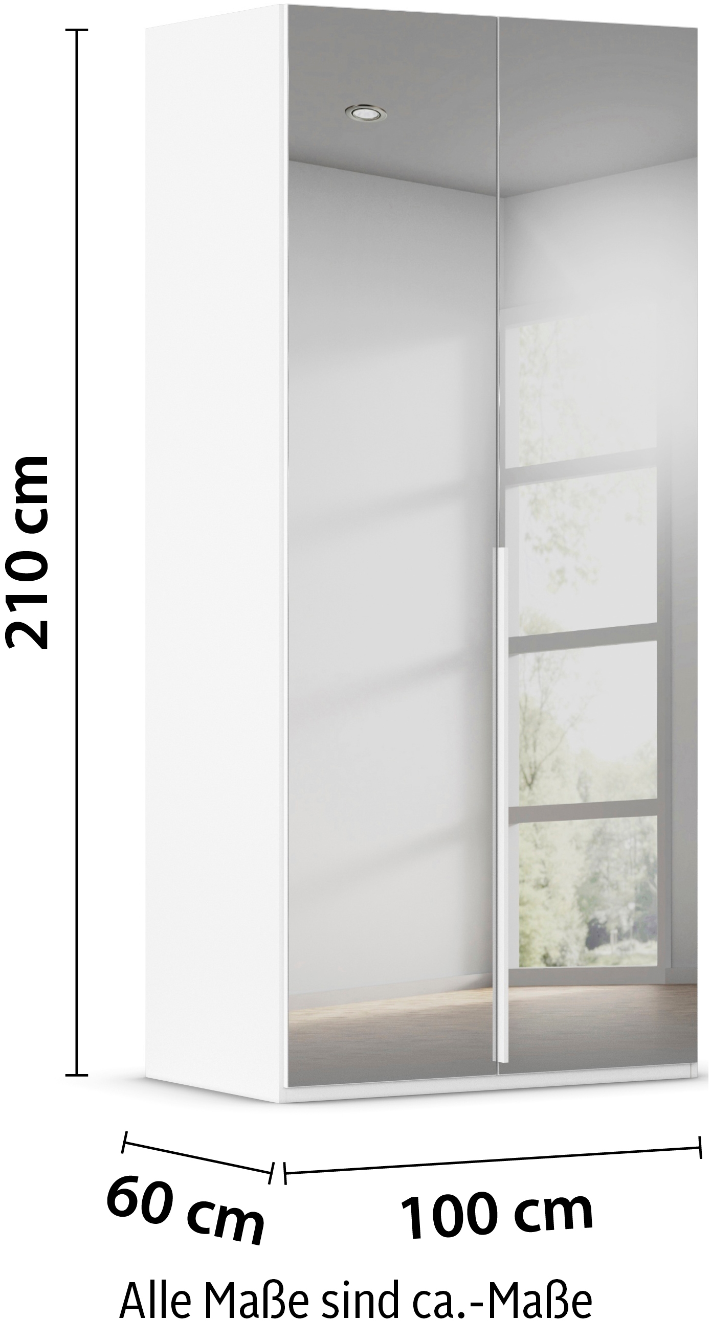 LeGer Home by Lena Gercke Kleiderschrank »Schrank Garderobe Ankleide Schlafzimmer Flur Serina«, (in 3 verschiedenen Ausstattungen BASIC/CLASSIC/PREMIUM), in 6 Breiten (101 - 401 cm) mit Front Glas oder Dekor MADE IN GERMANY