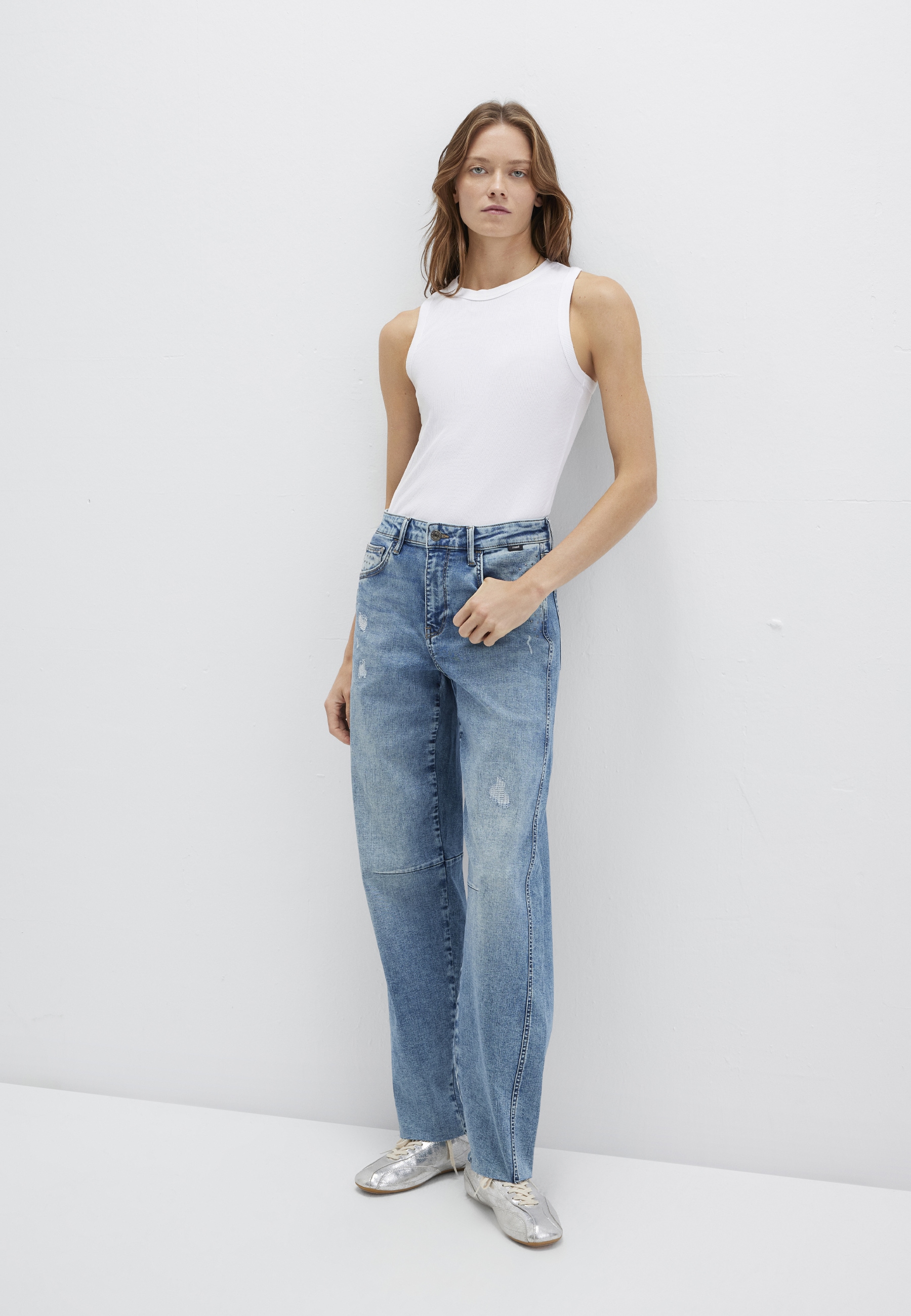 Mavi Weite Jeans "LEILA W/Cut" Baggy Jeans günstig online kaufen