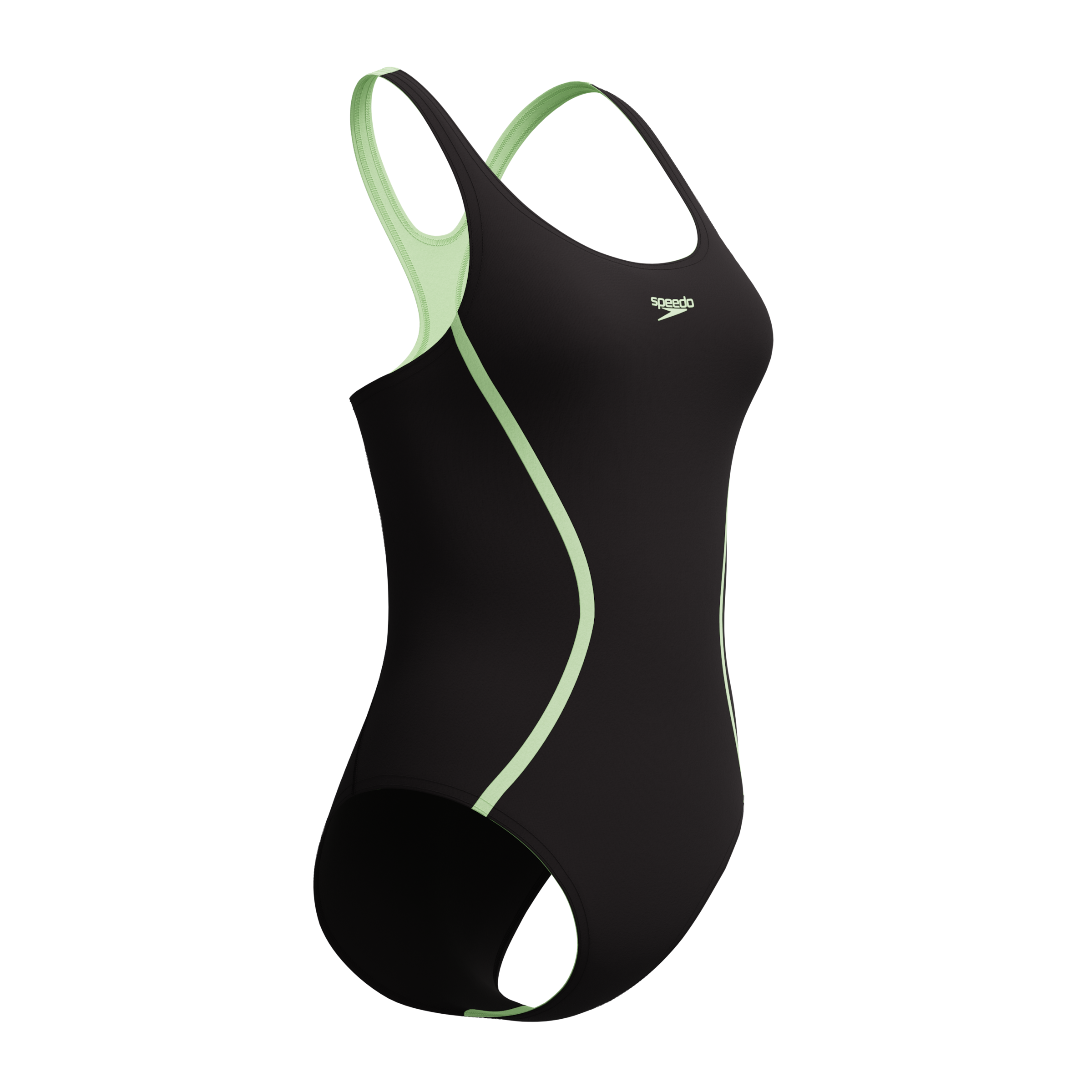 Speedo Badeanzug »SOLID SPLICE MEDALIST 1PC BLU/DKBLU«